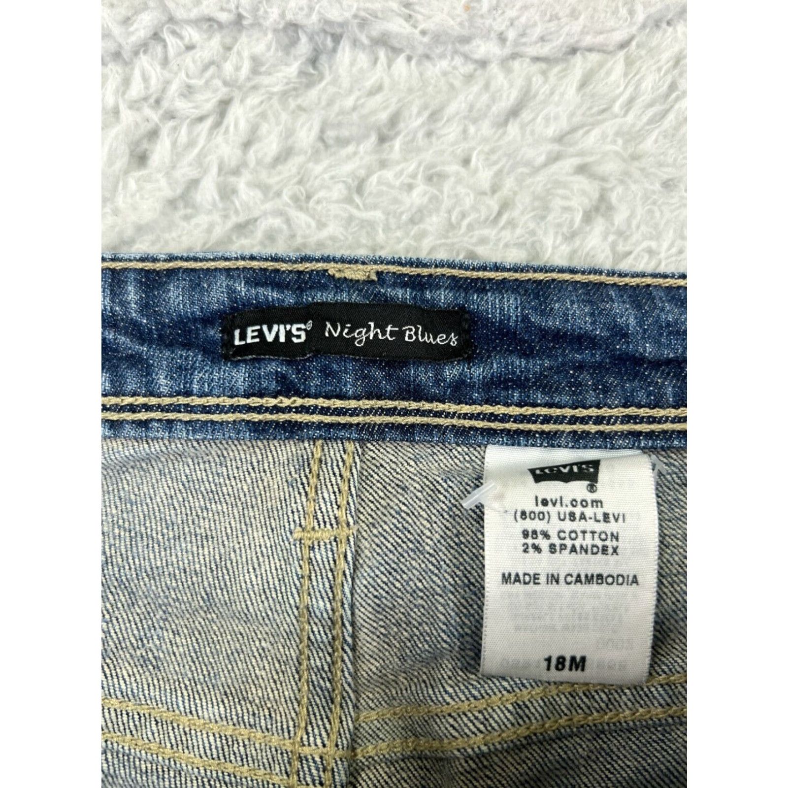 Levi's Levi's Jeans Women 28 Inseam 518 Superlow Bootcut Blue Denim Cotton Regular Size 9 Pants N/A Size 30" / US 8 / IT 44 - 6 Thumbnail