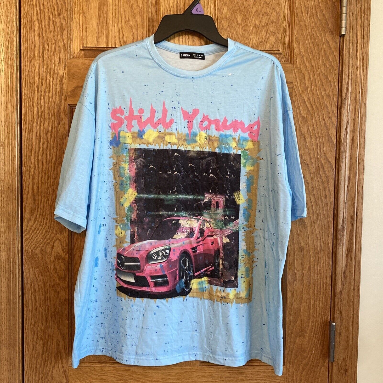 Shein Shein Still Young Graphic Car Print Black T Shirt Mens Size Size US M / EU 48-50 / 2 - 1 Thumbnail