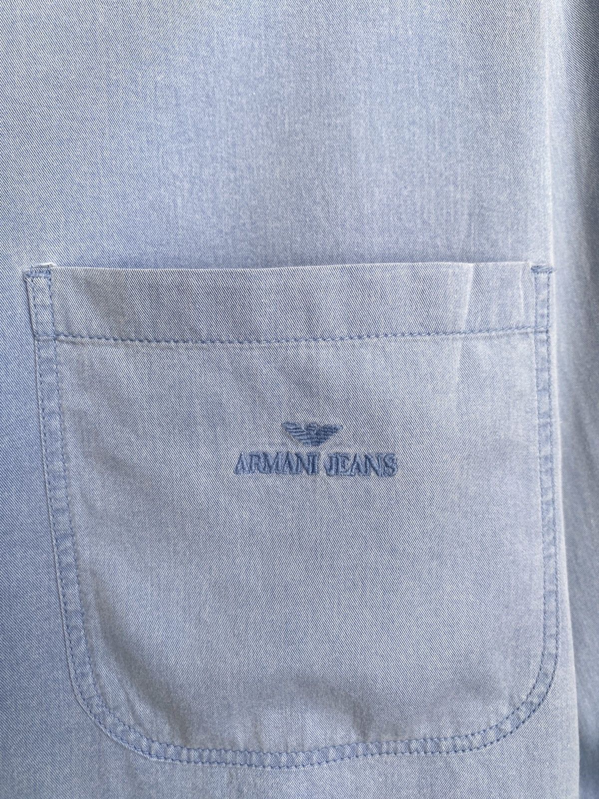 Designer × Giorgio Armani × Vintage Vintage Armani Jeans Italy Button Up Shirt Archive Size US L / EU 52-54 / 3 - 8 Thumbnail