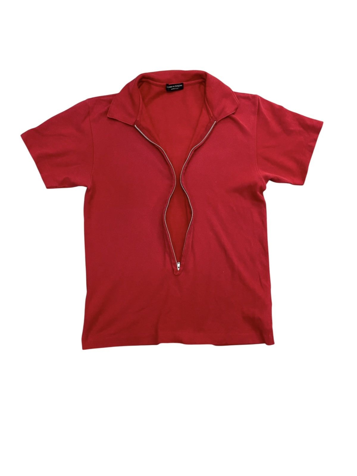 Comme des Garcons Homme Plus SS2000 Cdg Homme Plus 3/4 zipper polo Size US S / EU 44-46 / 1 - 1 Thumbnail