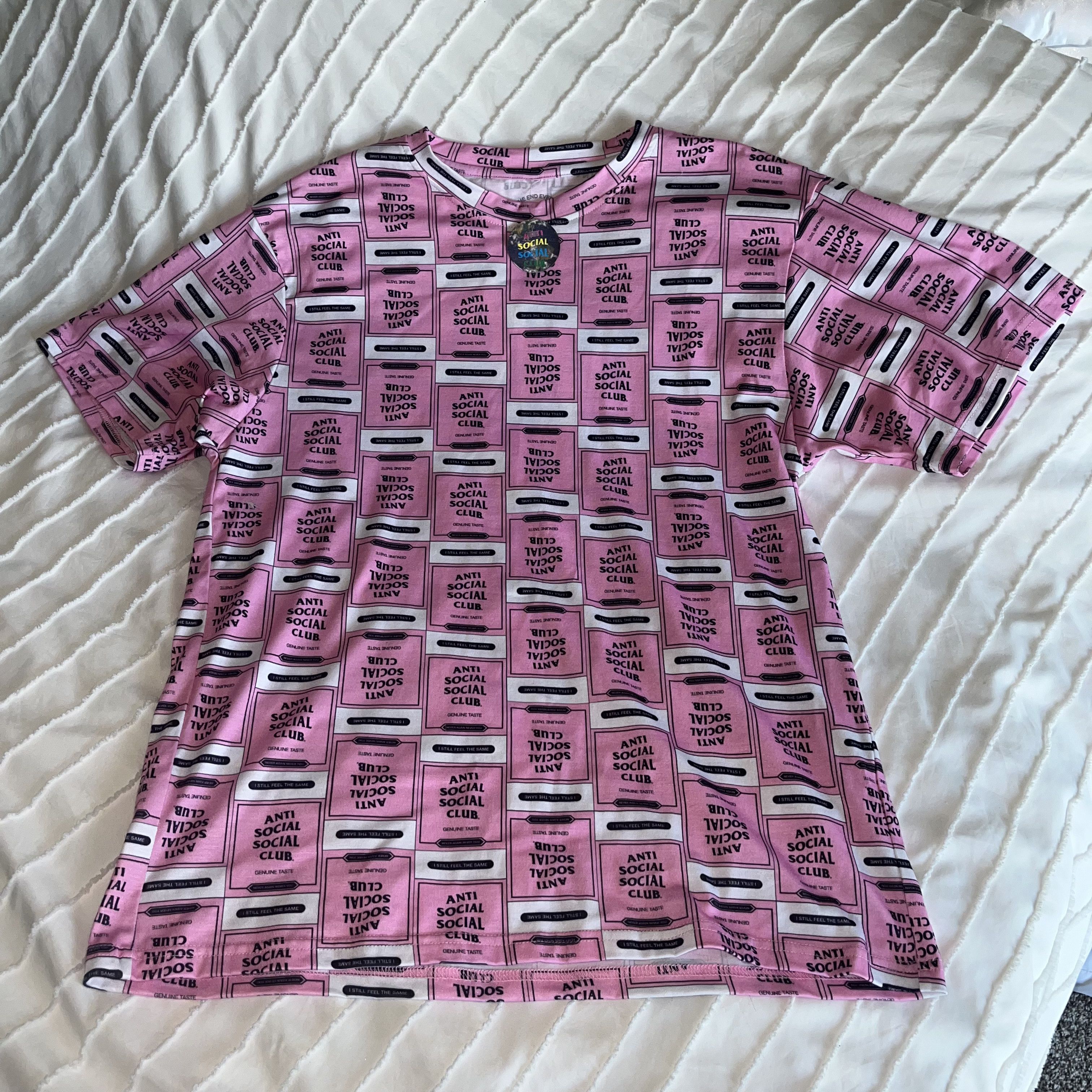 Anti Social Social Club Anti Social Social Club Pink All Over Logo Size US M / EU 48-50 / 2 - 1 Thumbnail