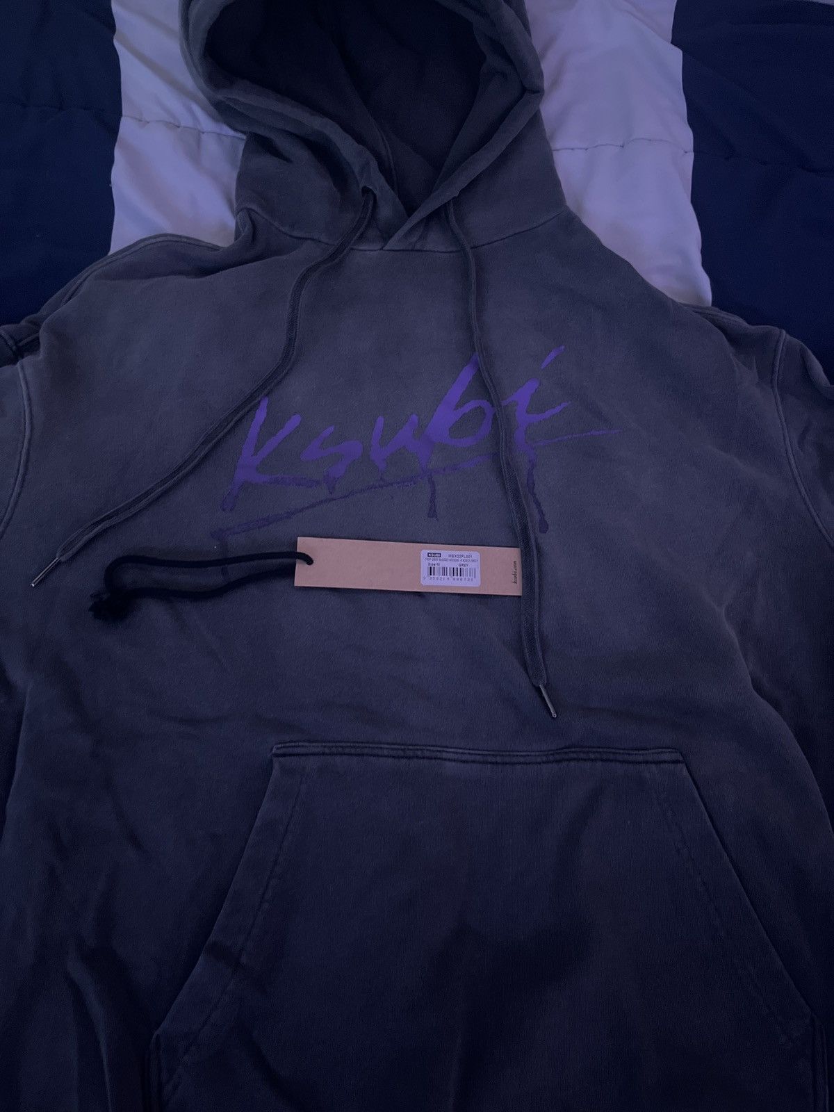 Ksubi Ksubi Hoodie Trip Drip Biggie Hoodie Faded Grey Size US M / EU 48-50 / 2 - 2 Thumbnail