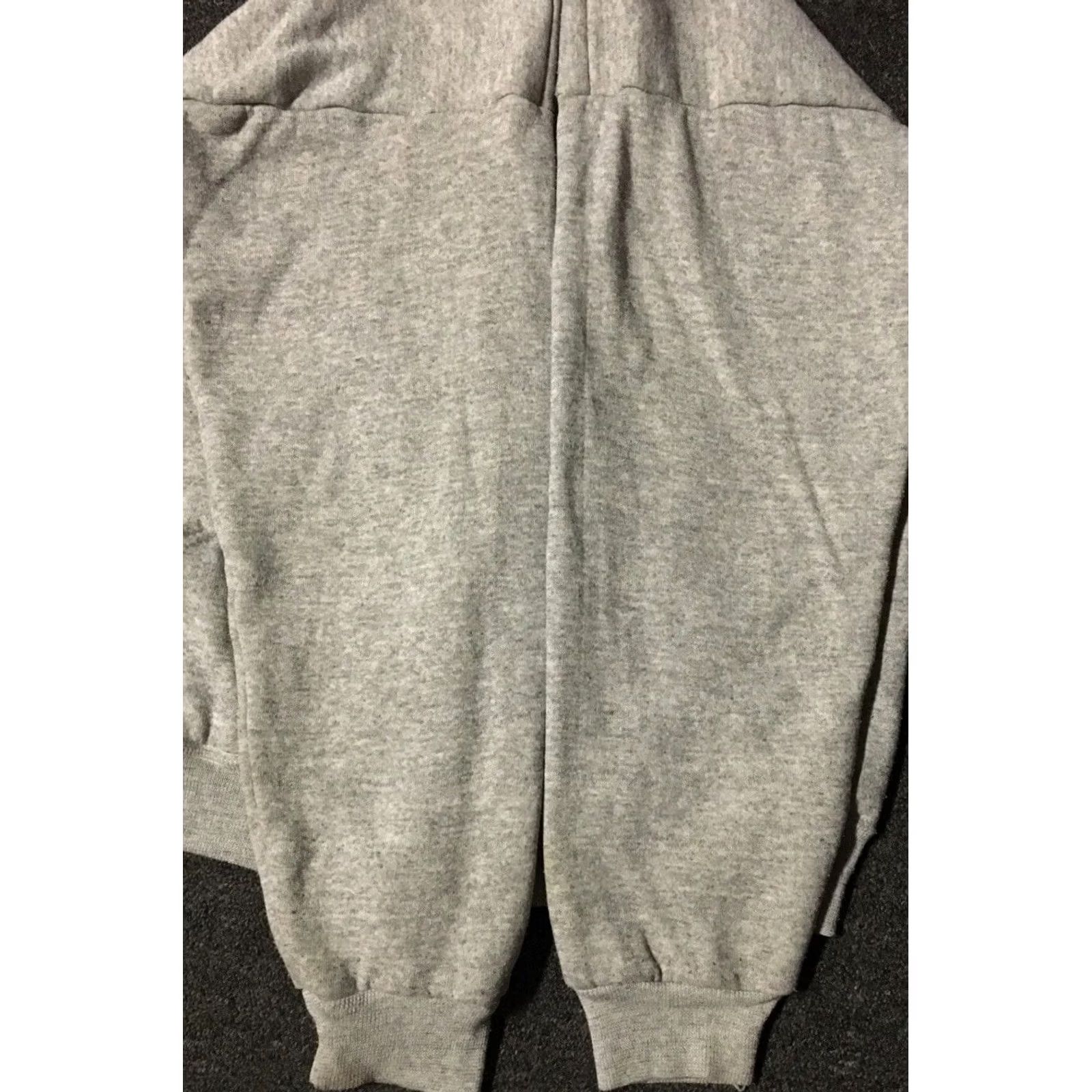 Vintage VINTAGE Surf Hoodie Shirt M Gray 80s Distressed Thermal Lined Zip USA Track Mockup Mens Size US M / EU 48-50 / 2 - 5 Thumbnail