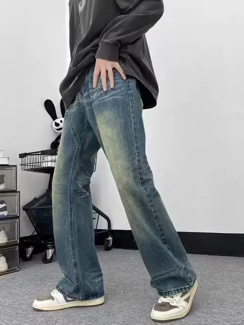 VIBE Vintage distressed washed corrugated bootcut jeans Size US 30 / EU 46 - 3 Thumbnail
