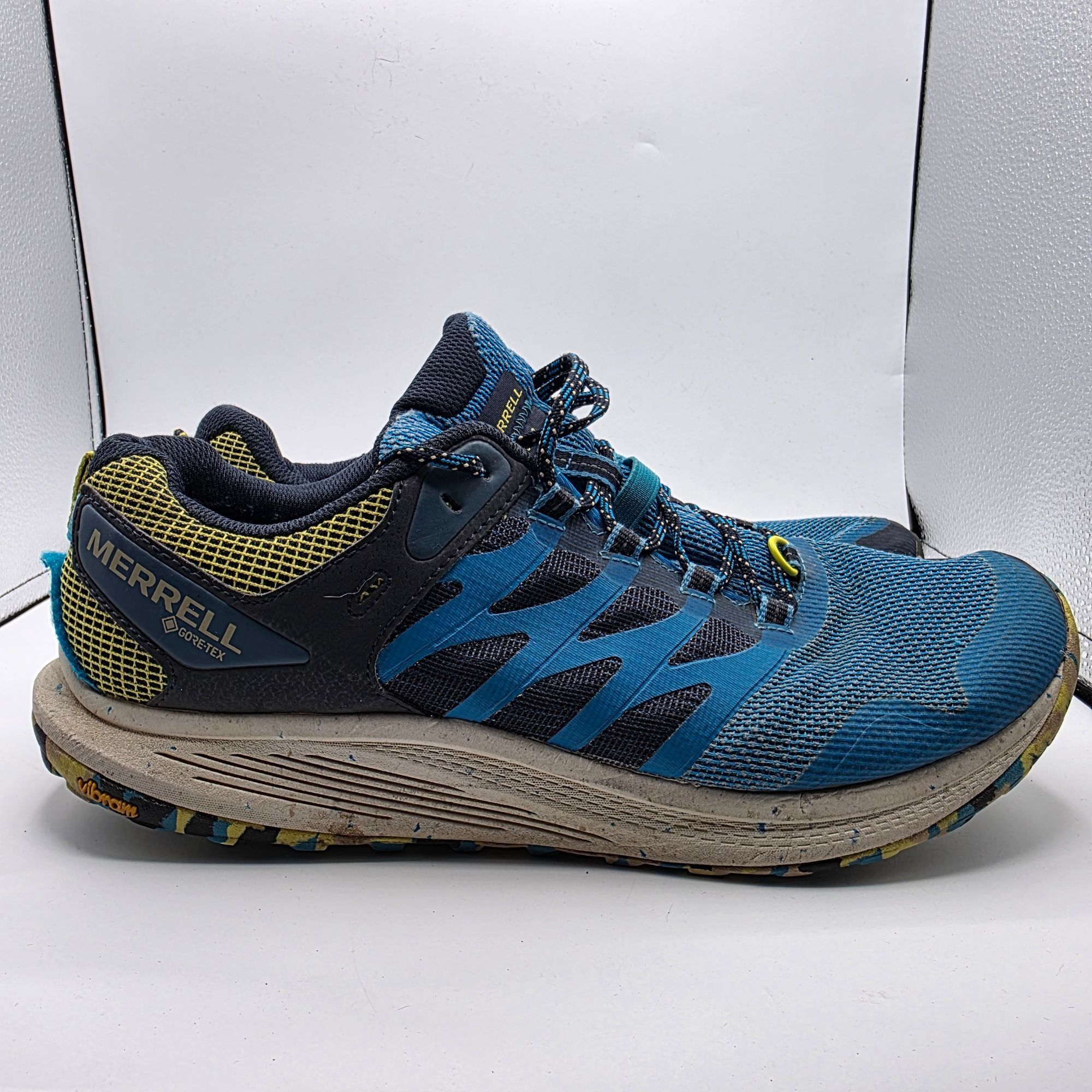 Merrell Merrell Nova 3 GTX Gore Tex Vibram Mens Size 11.5W Wide Blue Size US 11.5 / EU 44-45 - 12 Thumbnail
