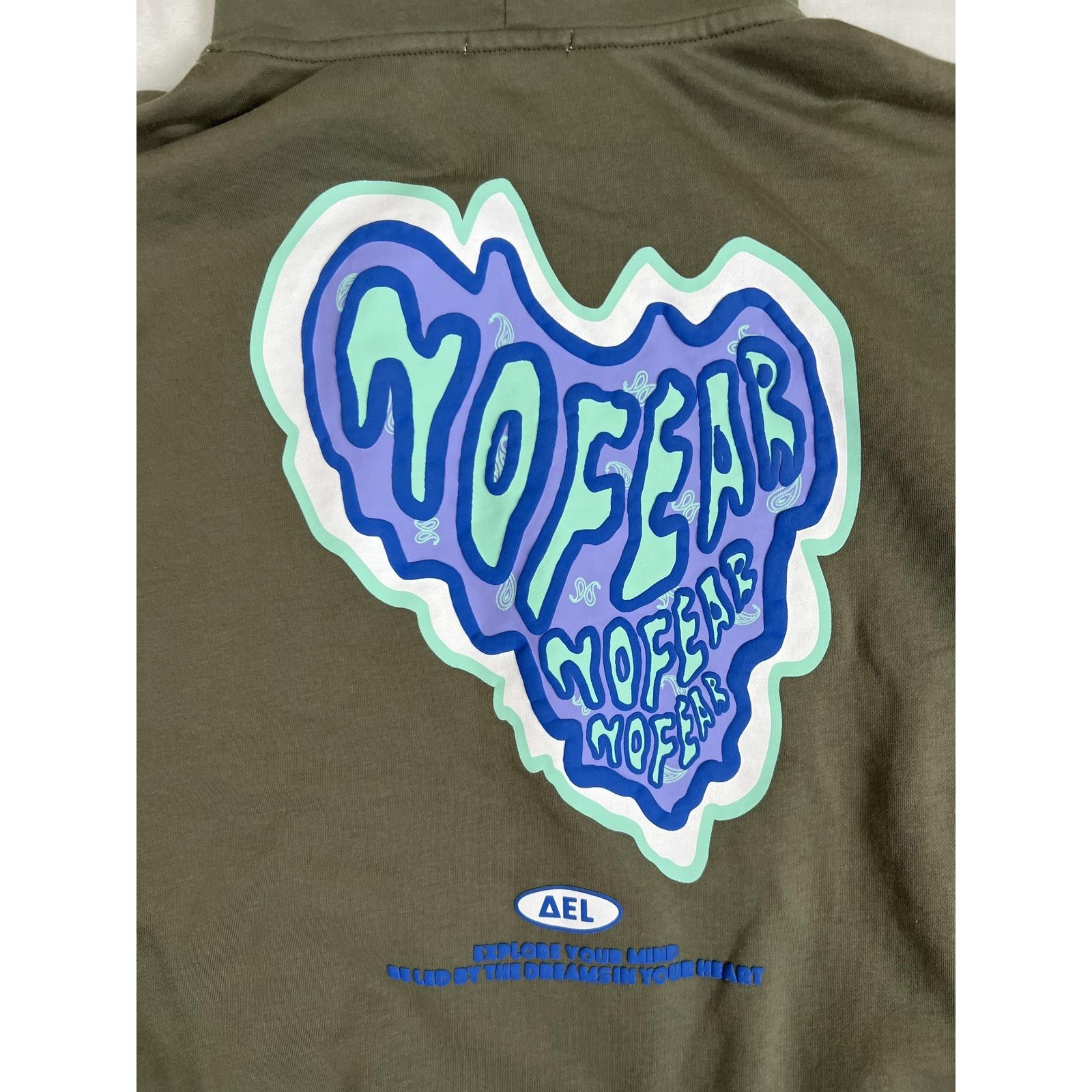 Other Aelfric Eden Hoodie Mens Large Green MOFEAR Heart Graphic Pu Size US L / EU 52-54 / 3 - 8 Thumbnail