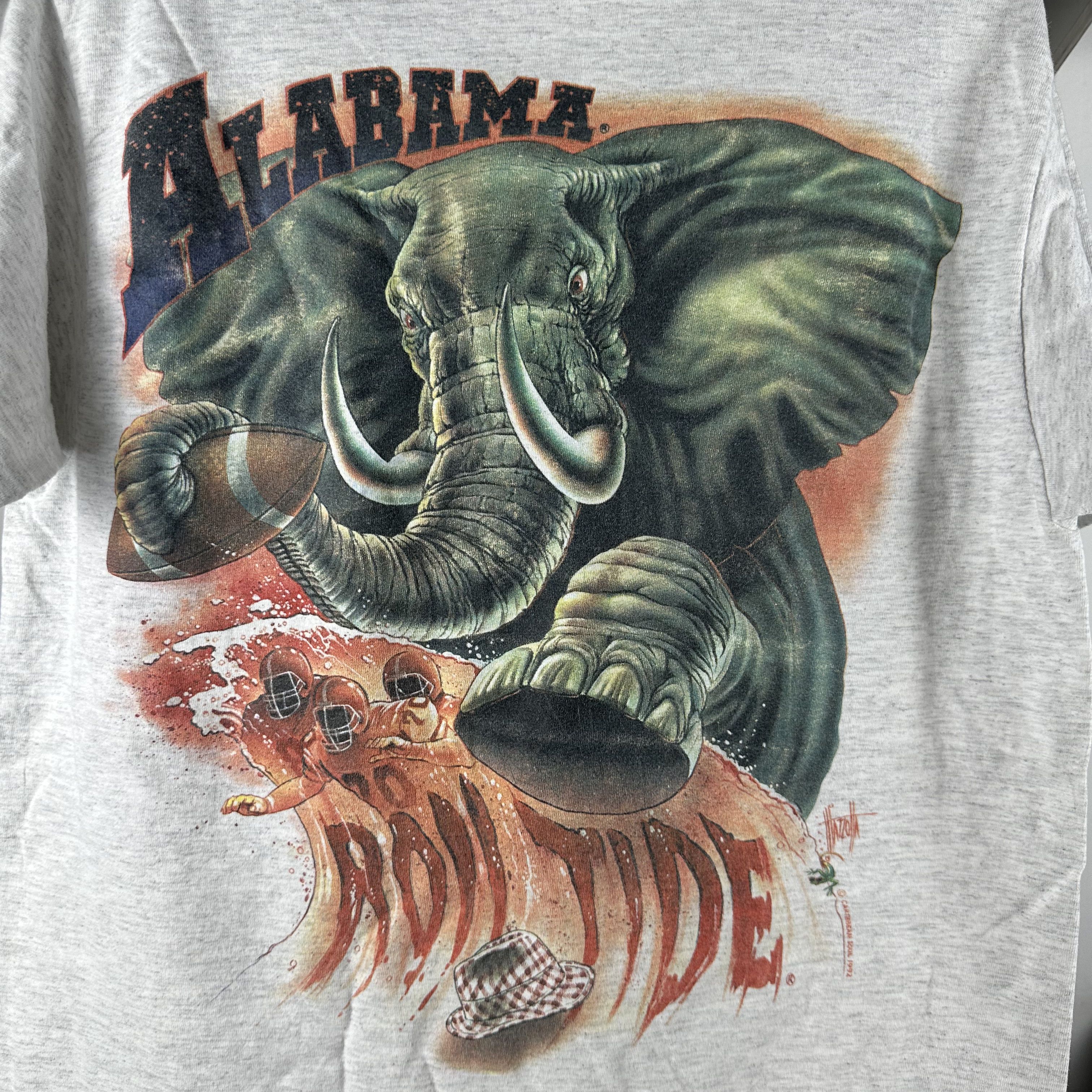 Vintage 1992 Alabama Crimson Tide Roll Tide NCAA Caribbean Soul Tee Size US L / EU 52-54 / 3 - 4 Thumbnail