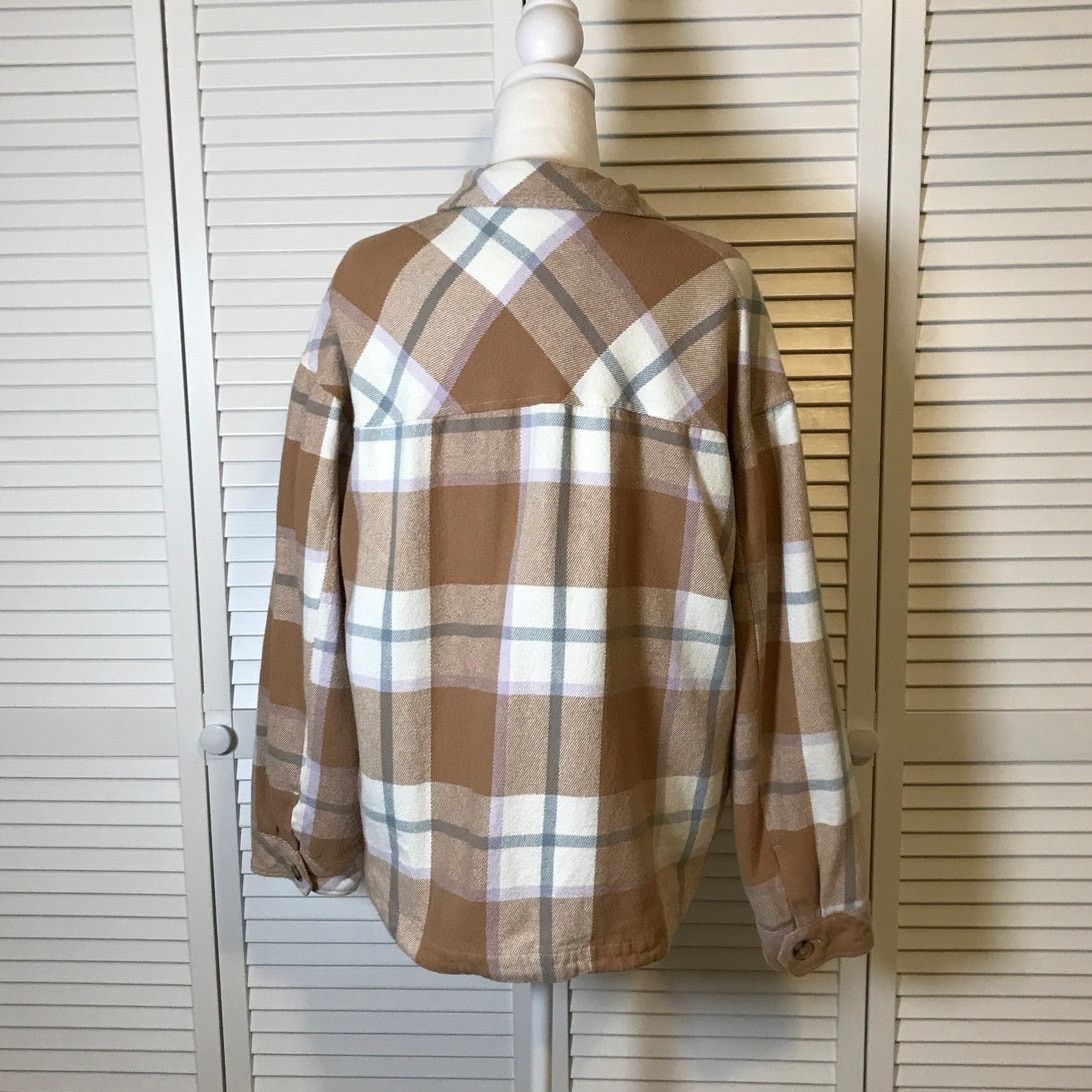 Aeropostale Aeropostale Plaid Flannel Collared Long Sleeve Shacket XL Size XL / US 12-14 / IT 48-50 - 2 Thumbnail
