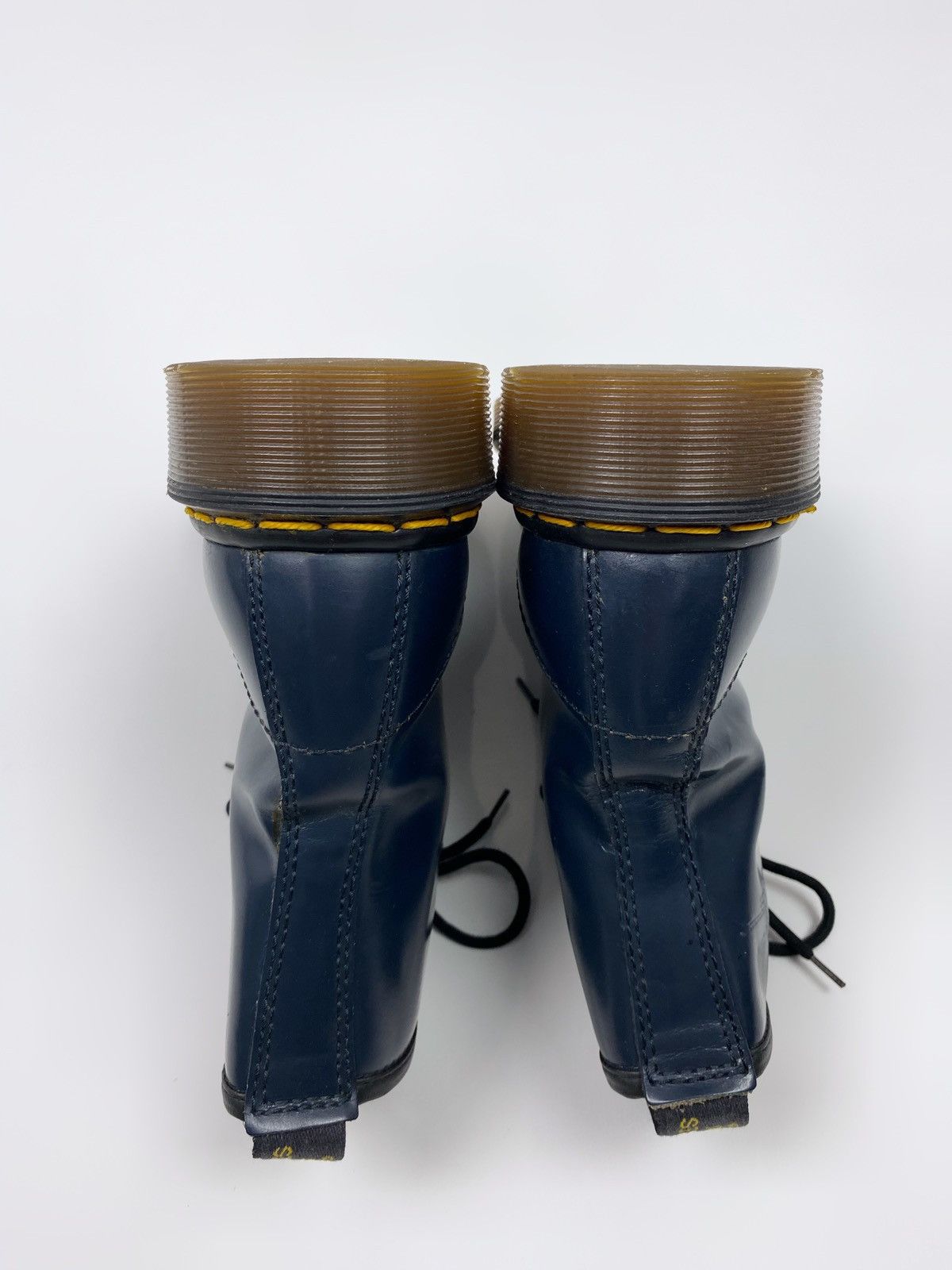 Dr. Martens Dr. Martens 1460 8 Eye Navy Smooth Leather Ankle Boots Size US 7.5 / IT 37.5 - 14 Thumbnail