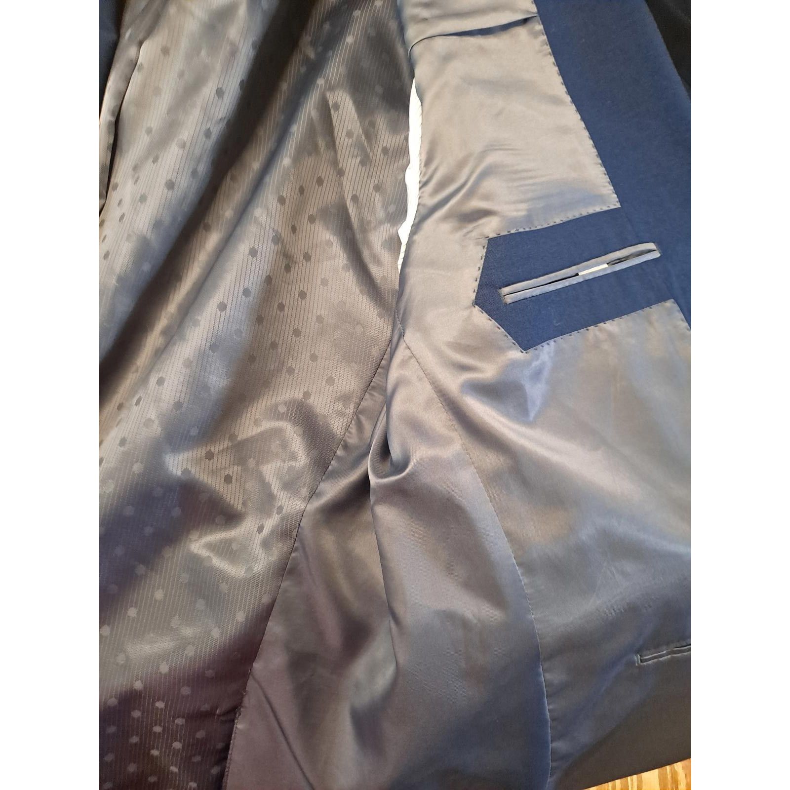 Perry Ellis Perry Ellis Portfolio Slim Fit Blue Suit Jacket Size 46R Size 46R - 6 Thumbnail