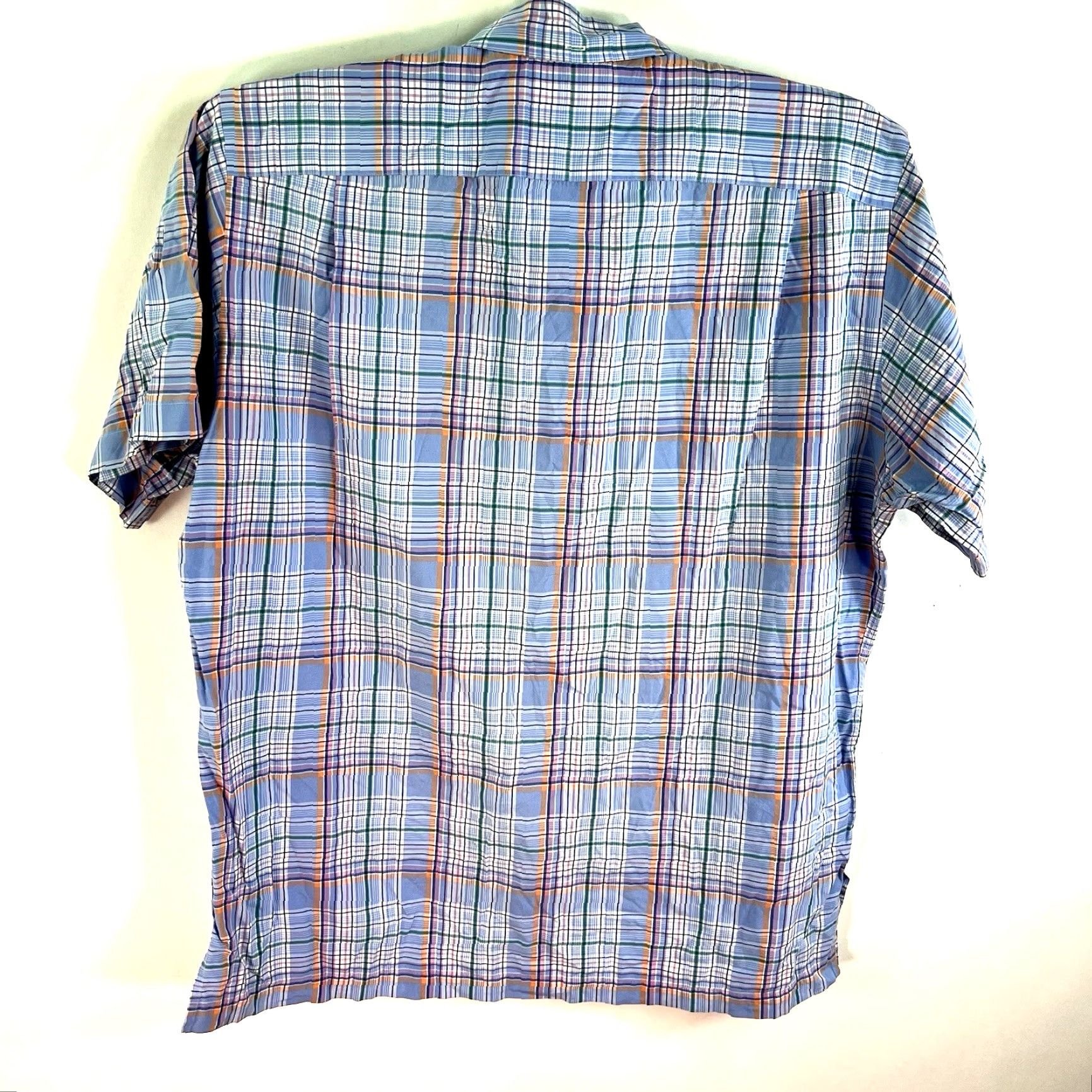 Ralph Lauren Ralph Lauren Bob Camp Plaid Button-Down Shirt Mens M Blue Short Sleeve Regular Size US M / EU 48-50 / 2 - 5 Thumbnail