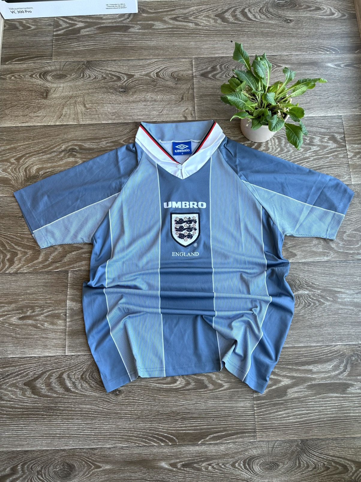 🔥 1996 Umbro England Retro Jersey Football Soccer T Shirt