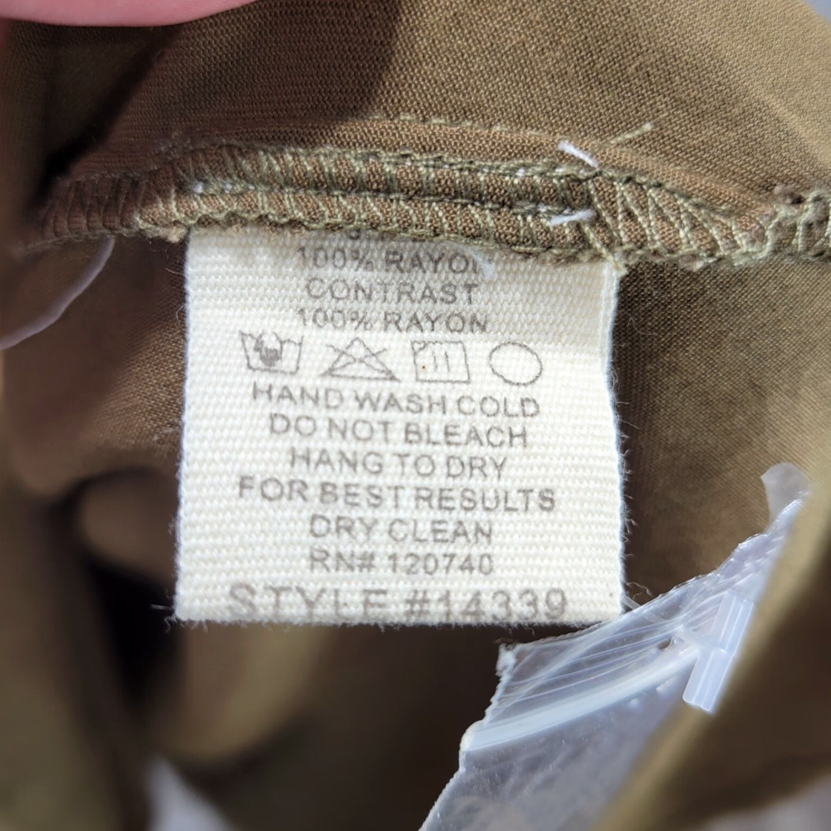 Anthropologie Mystree Anthropologie Shirt Dress XS/S Olive Green Brown Raw Hem Tie Waist Flowy New Size S / US 4 / IT 40 - 7 Thumbnail