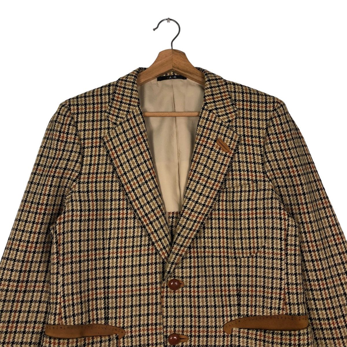 Japanese Brand 🔥VINTAGE DAKS LONDON COATS LEATHER PARTS POCKETS NOVA CHECK Size US S / EU 44-46 / 1 - 5 Thumbnail