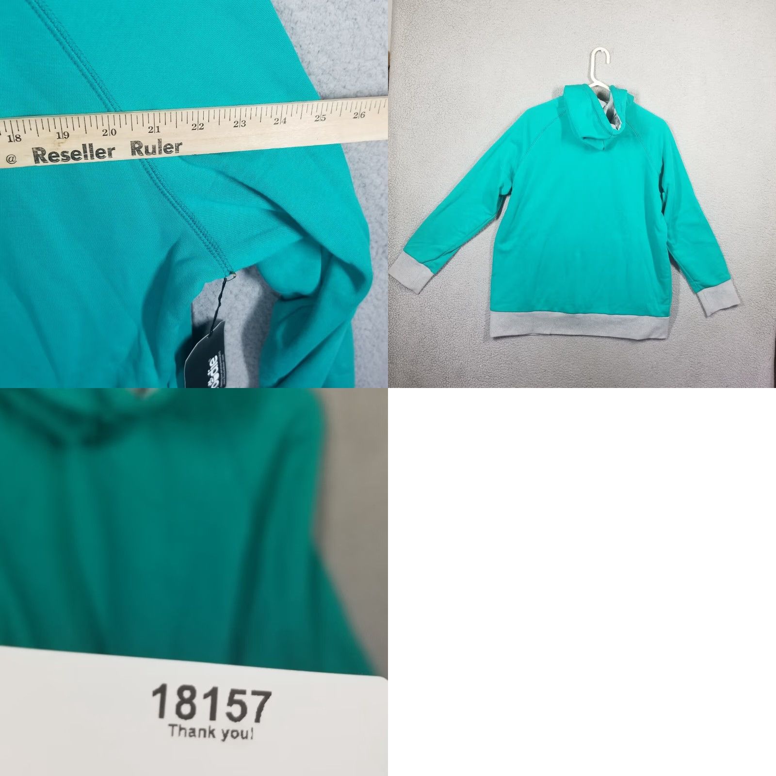 Vintage VINTAGE Roodie Pet Pouch Hoodie Cat Dog Chihuahua Holder Sweatshirt XXL Teal Womens Activewear Size XXL / US 16-18 / IT 52-54 - 8 Thumbnail