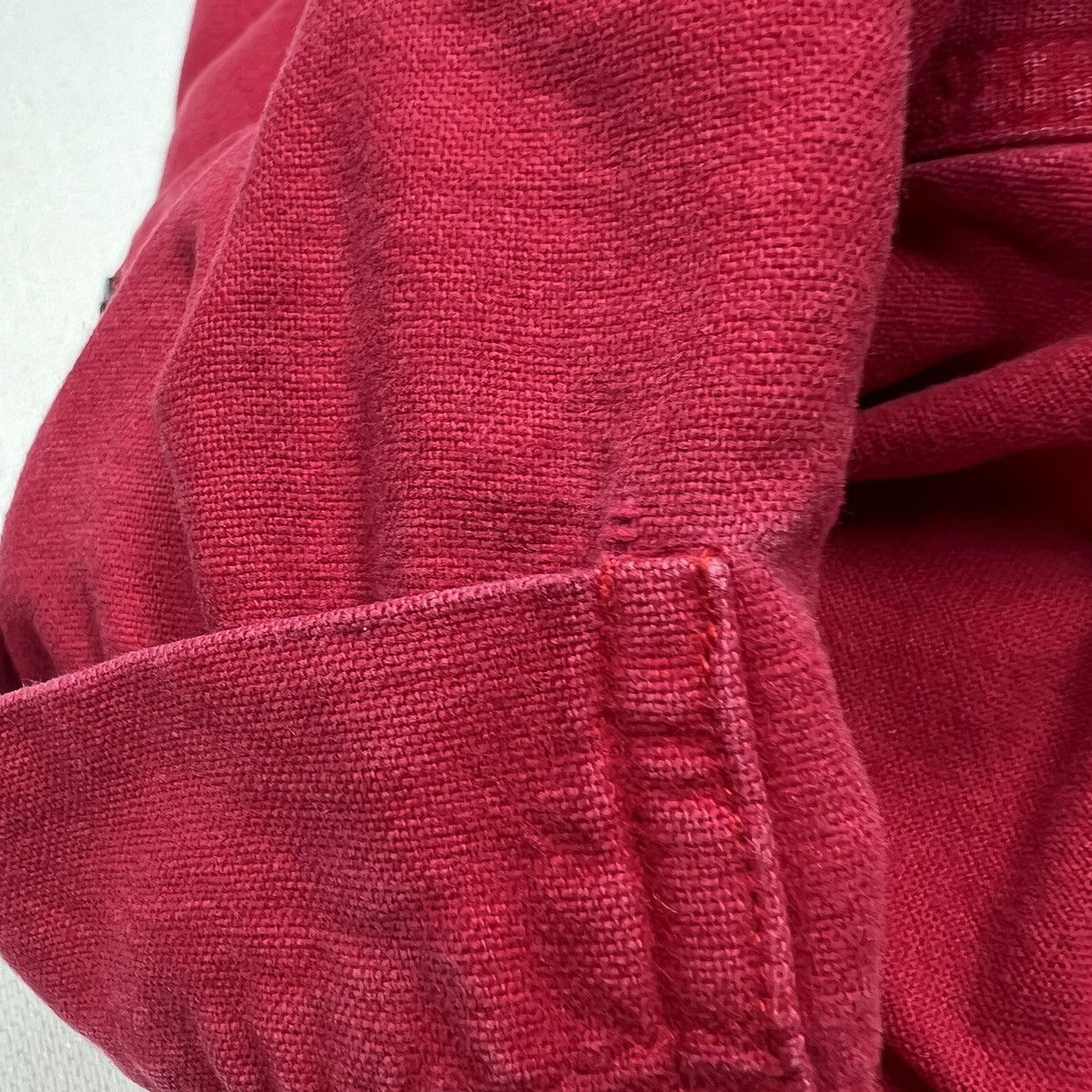 Vintage × Woolrich Woolen Mills VTG Woolrich Chamois Flannel Shirt Red Button Long Sleeve Size US XXL / EU 58 / 5 - 16 Thumbnail