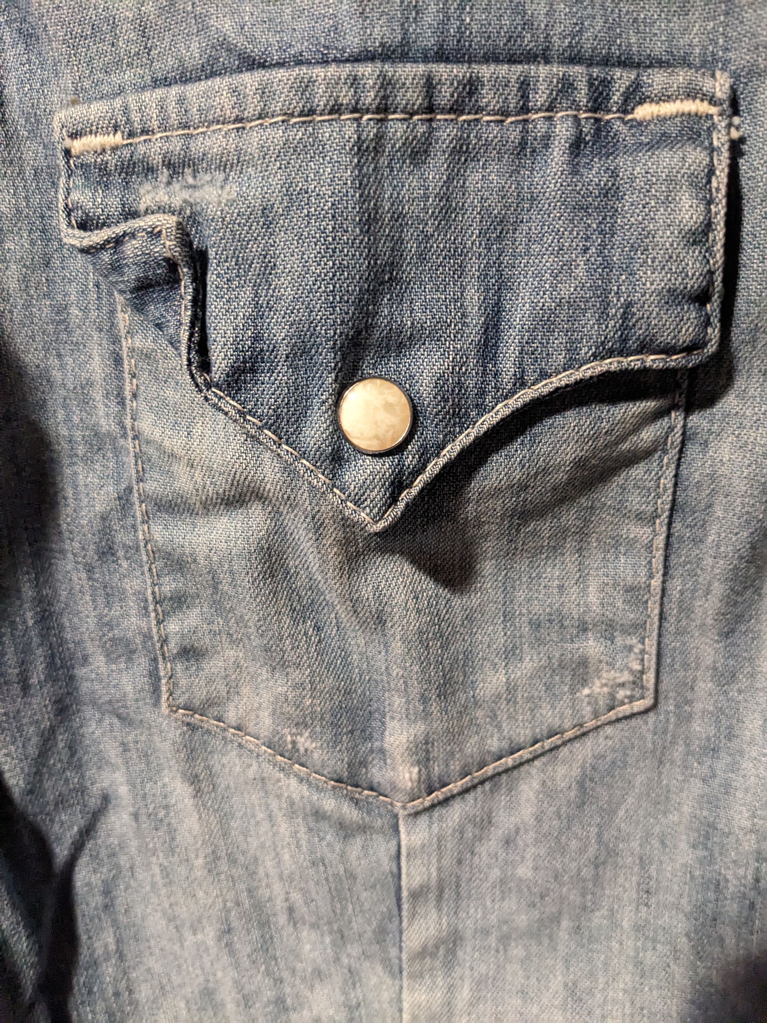 True Religion × Vintage Vintage 90s True Religion Pearl Snap Womans Large Shirt Size L / US 10 / IT 46 - 8 Thumbnail