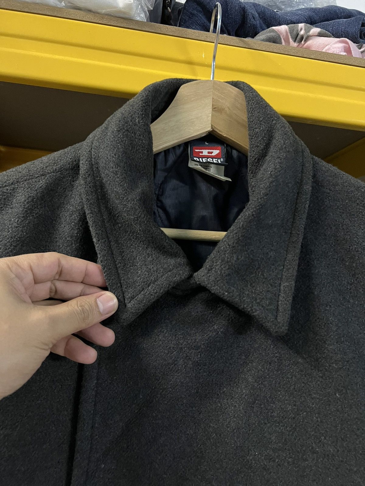 Diesel × Vintage 💥🔥 Vintage Diesel Wool Double Button Jacket Size US L / EU 52-54 / 3 - 3 Thumbnail