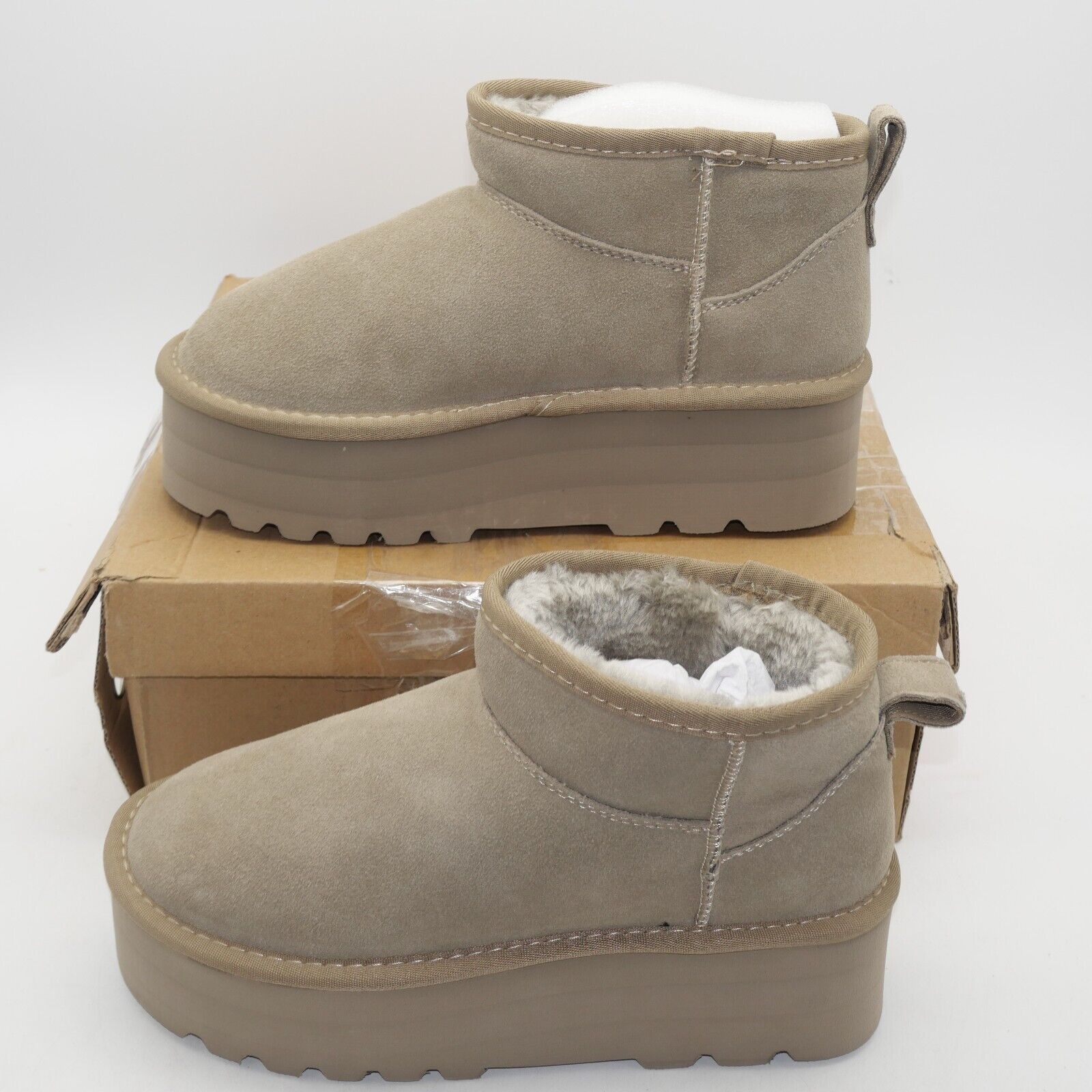 Other NEW Project Cloud Huggy Women's 6 Platform Suede Ankle Boots Size US 6 / IT 36 - 1 Thumbnail