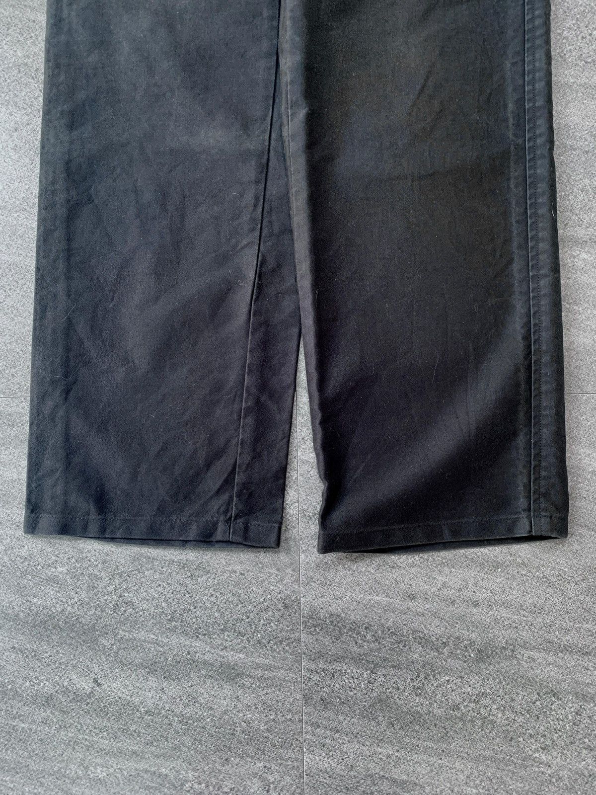 Comme des Garcons Homme AD2001 Black Faded Straight Trousers Size US 28 / EU 44 - 5 Thumbnail