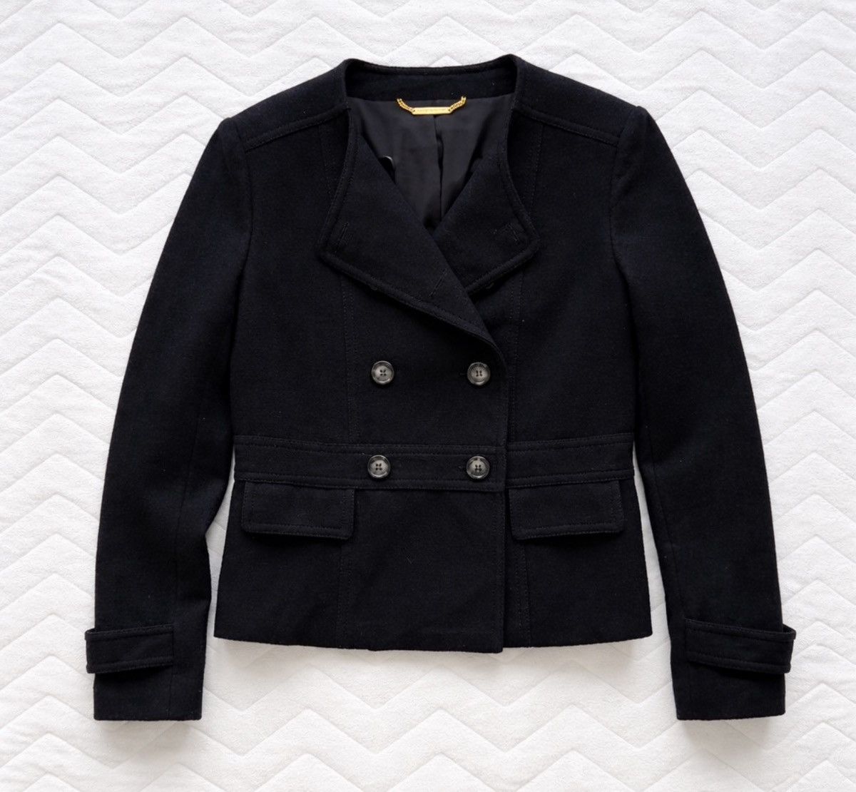 Michael Kors Michael Kors Wool Jacket Black Double Breasted Crop Style Size M / US 6-8 / IT 42-44 - 5 Thumbnail