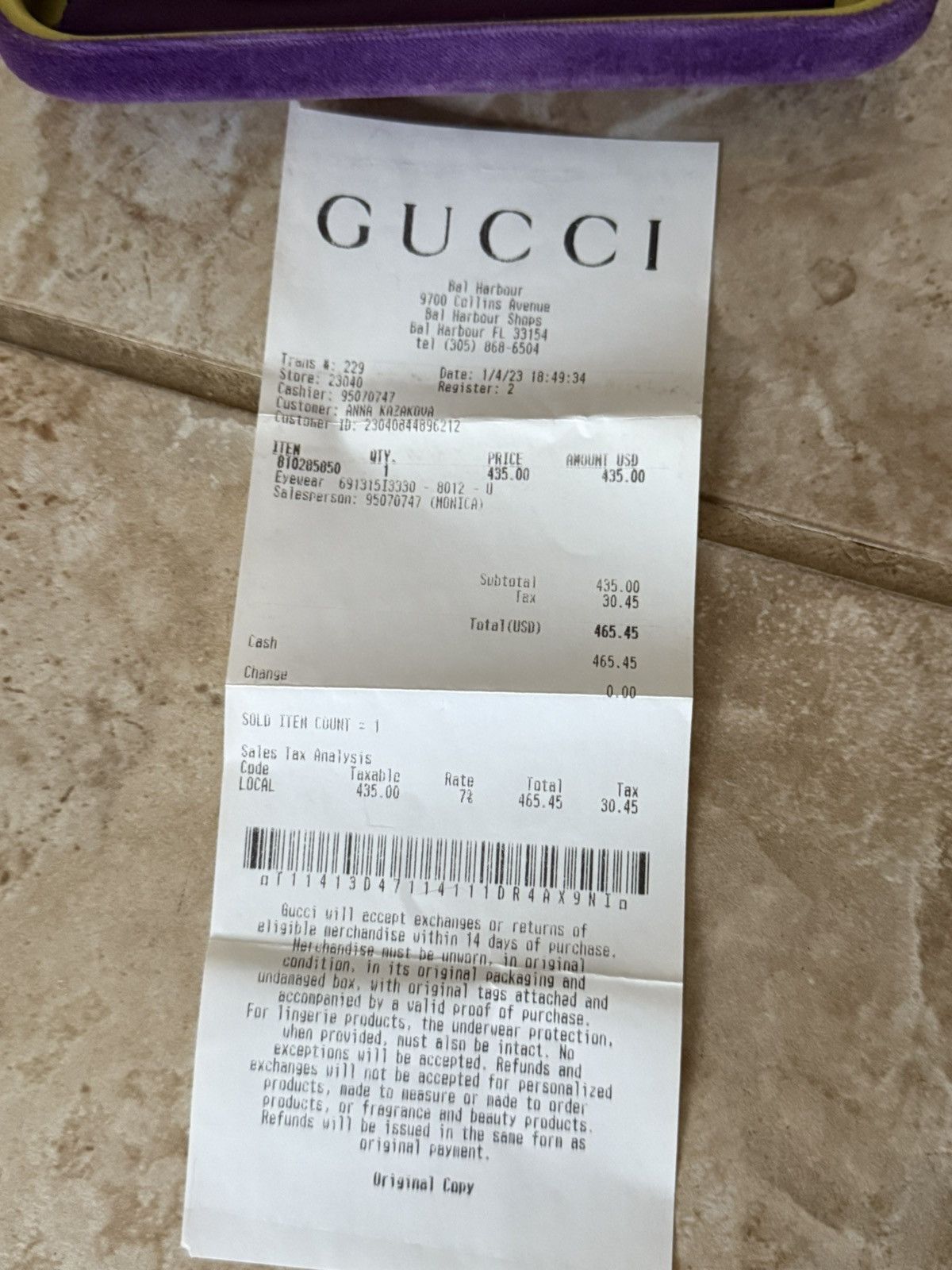 Gucci Gucci Black Round Sunglasses Size ONE SIZE - 2 Thumbnail