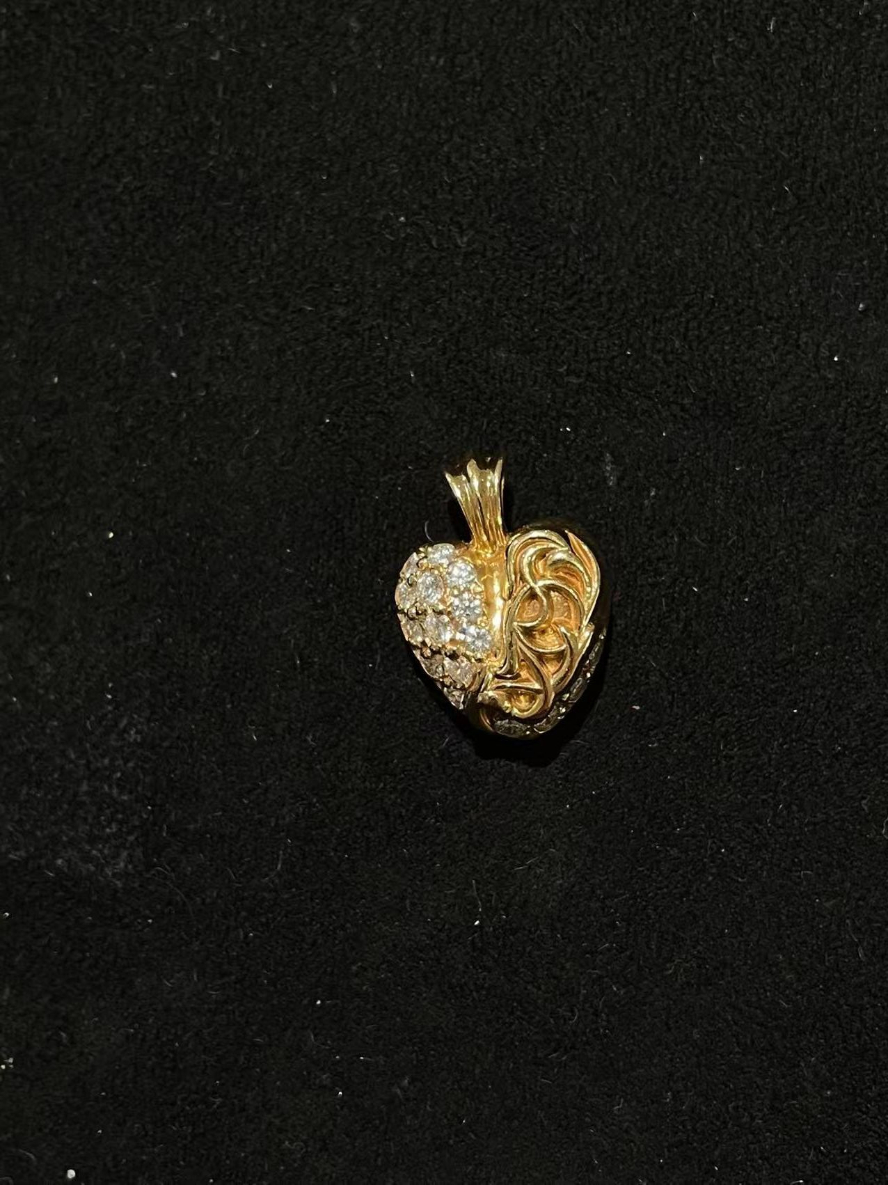 Chrome Hearts Chrome Hearts 22K Gold Diamonds Vegas Vine Heart Pendant Size ONE SIZE - 11 Thumbnail