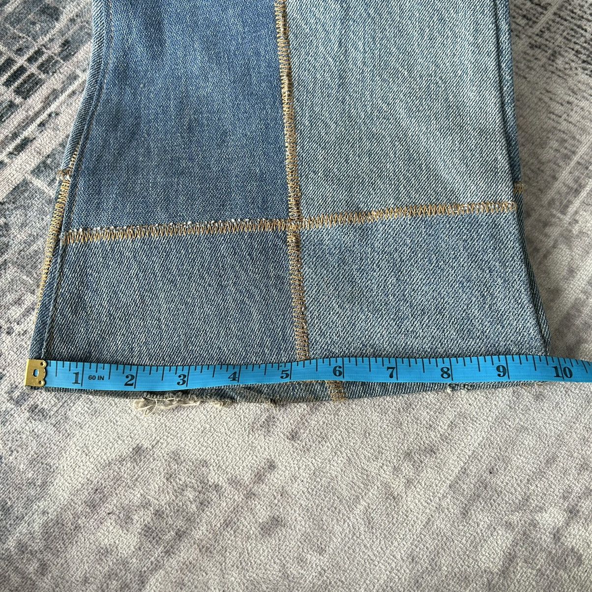 If Six Was Nine Y2k Patchwork Flared Denim Size US 28 / EU 44 - 23 Thumbnail