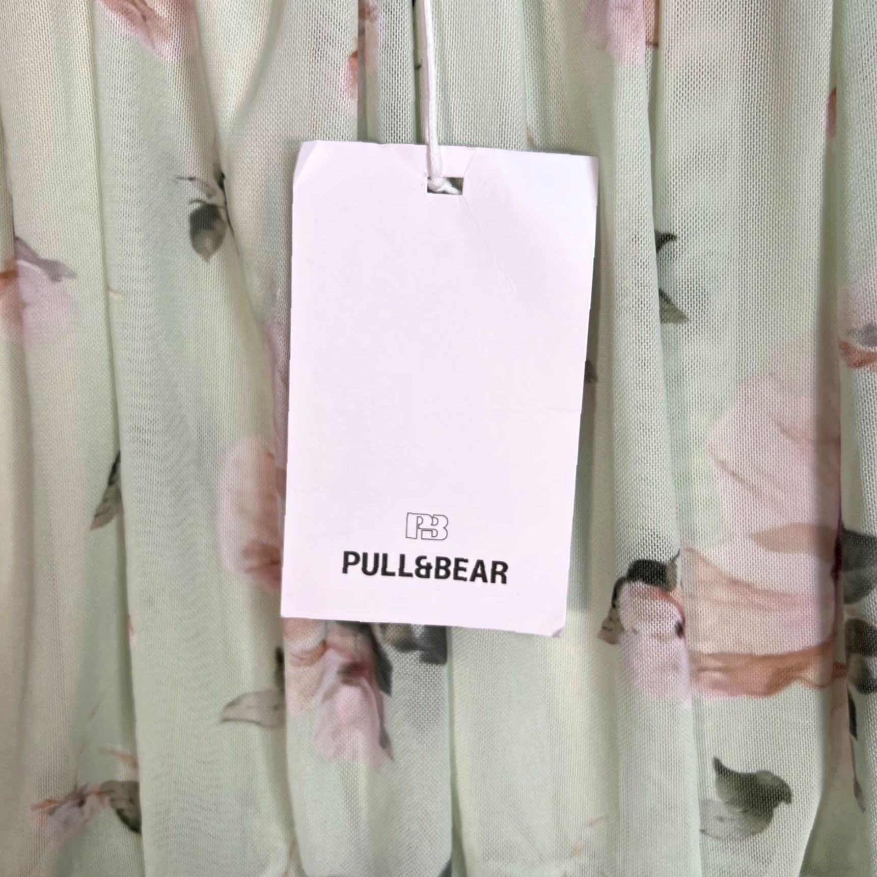Vintage Pull&Bear Womens Skirt S Floral Green Mini Casual Summer Spring Shirt? Size 28" / US 6 / IT 42 - 7 Thumbnail