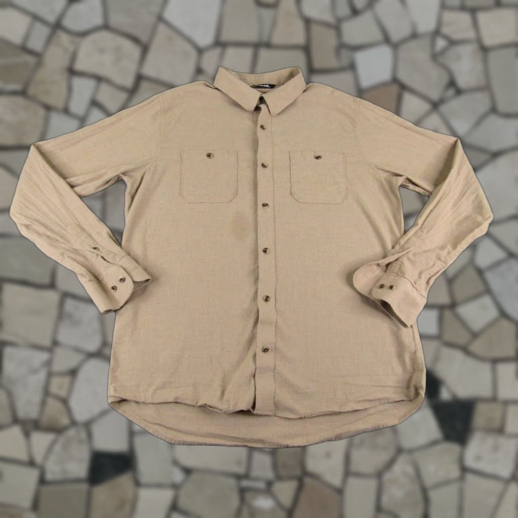 TravisMathew VINTAGE Travis Mathew Shirt Mens Large Brown Flannel Button Casual Performance Flex Size US L / EU 52-54 / 3 - 1 Thumbnail