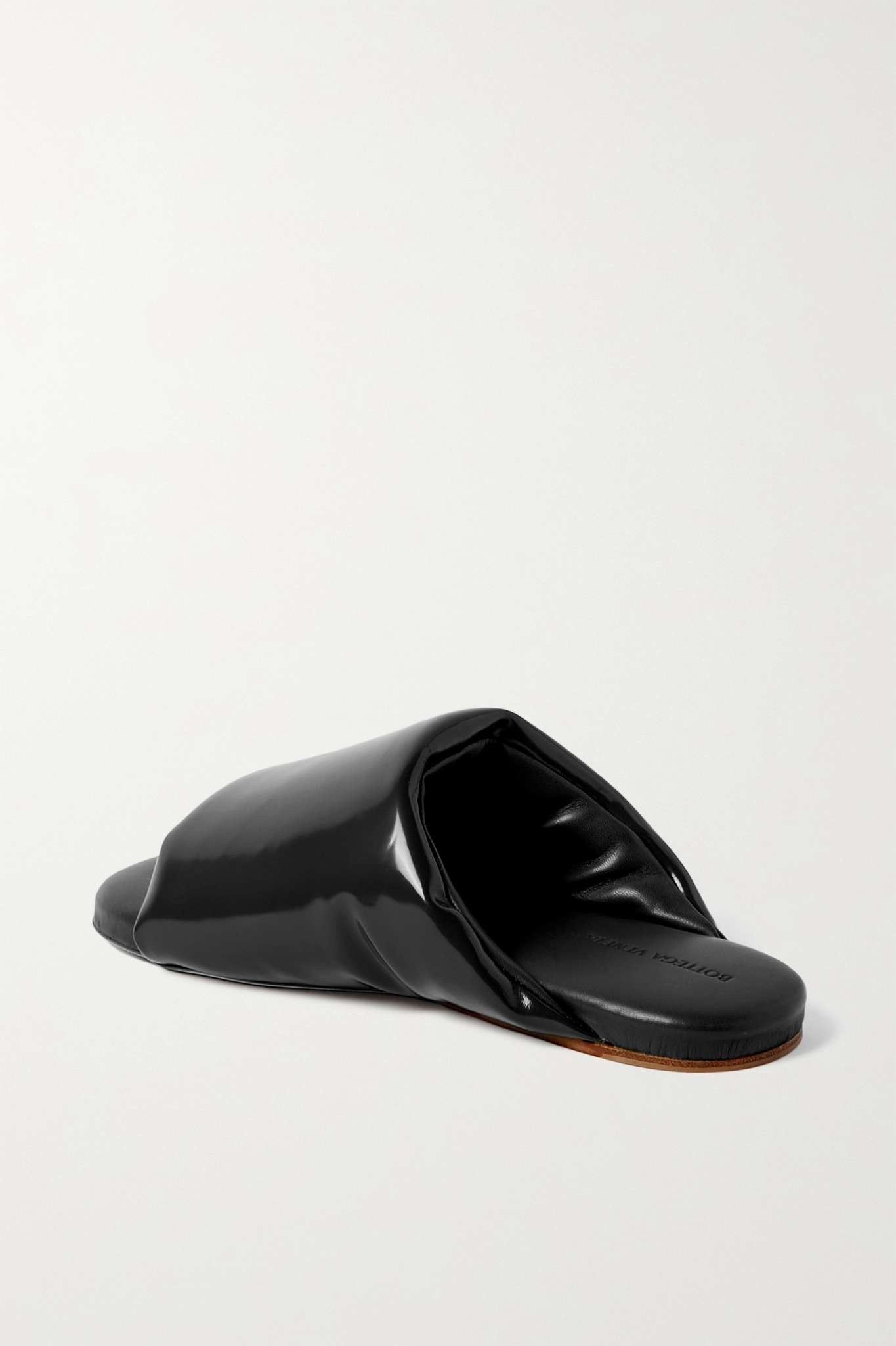 Bottega Veneta o1y0725 Leather Slippers in Black Size US 6 / IT 36 - 2 Thumbnail
