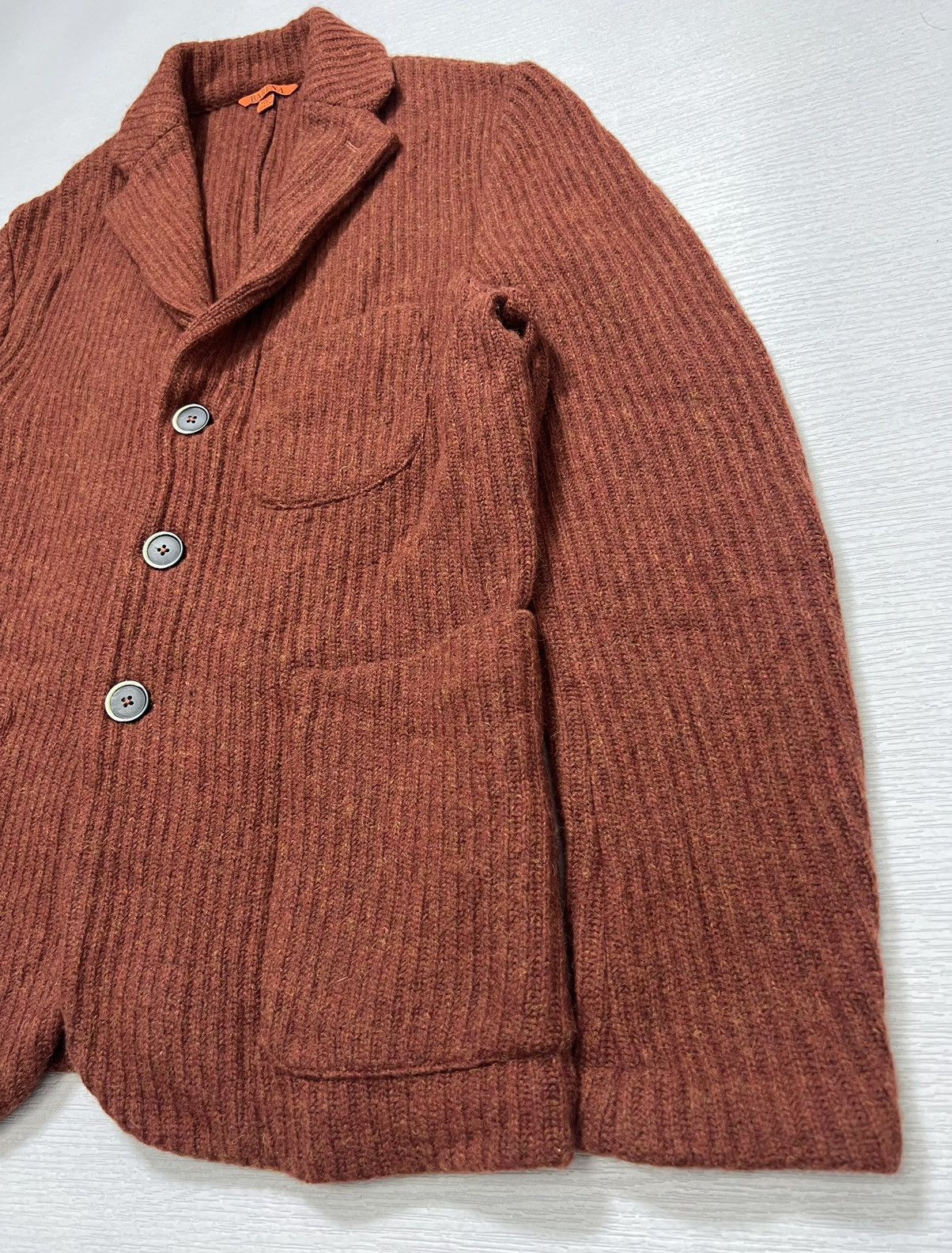 Barena Barena Venezia - Single Breasted Curduroy Knitted Blazer Size US M / EU 48-50 / 2 - 6 Thumbnail