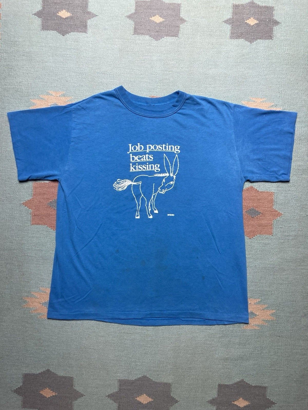 Vintage t shirt job posting beats kissing ass donkey Union strike XL Size US XL / EU 56 / 4 - 1 Thumbnail