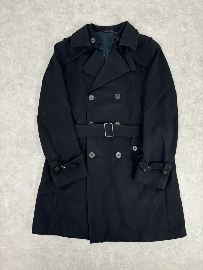 Daniele Alessandrini Daniele Alessandrini Black Classy Trench Coat Size US M / EU 48-50 / 2 - 1 Thumbnail