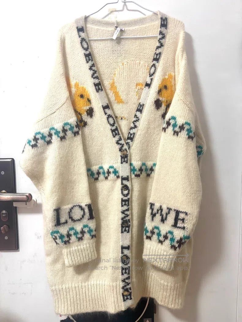 Loewe Loewe Mohair, jacquard squirrel, with logo Size XS / US 0-2 / IT 36-38 - 1 Thumbnail