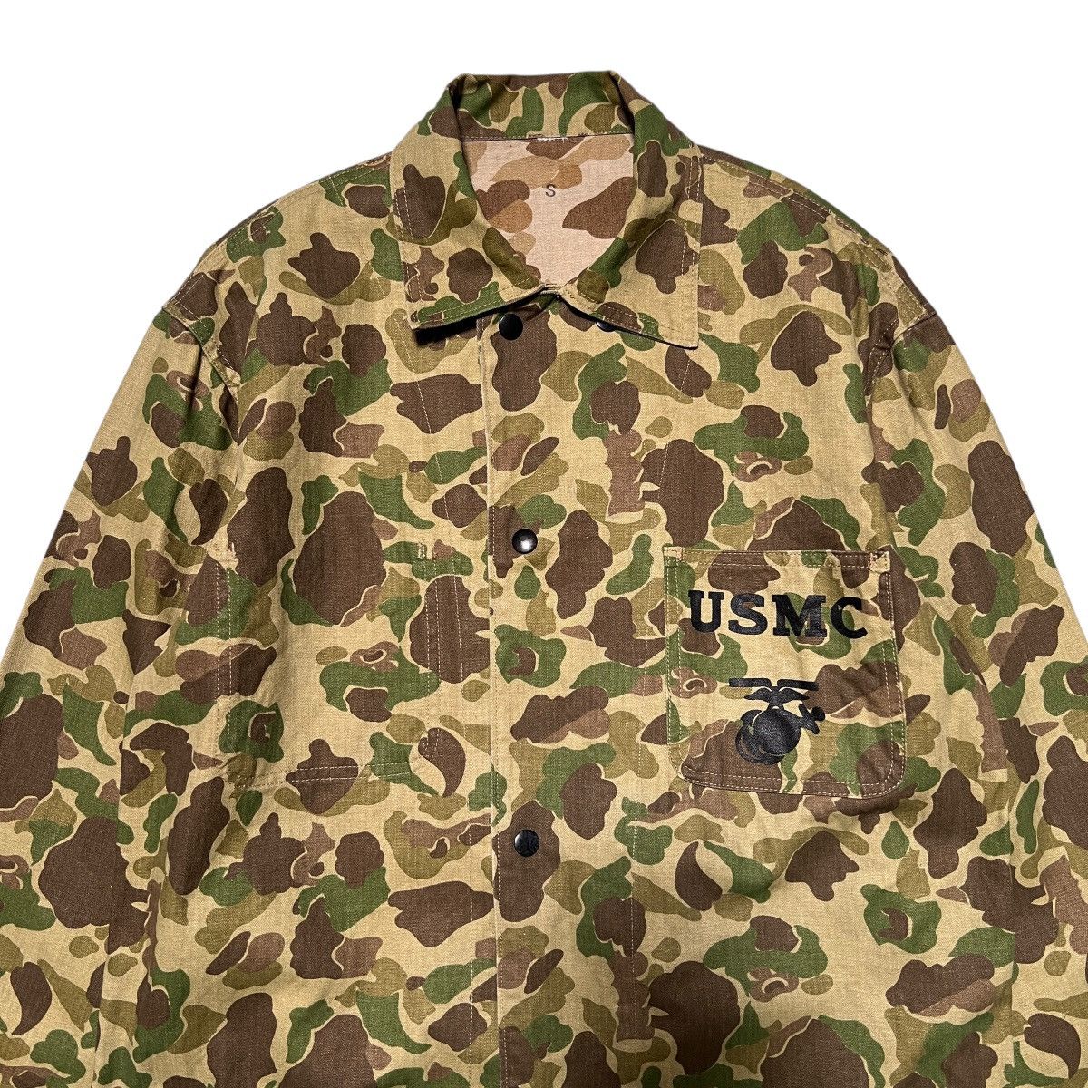 Vintage 🔥 VINTAGE REPRO USMC FROGSKIN REVERSIBLE MILITARY JACKET Size US S / EU 44-46 / 1 - 8 Thumbnail