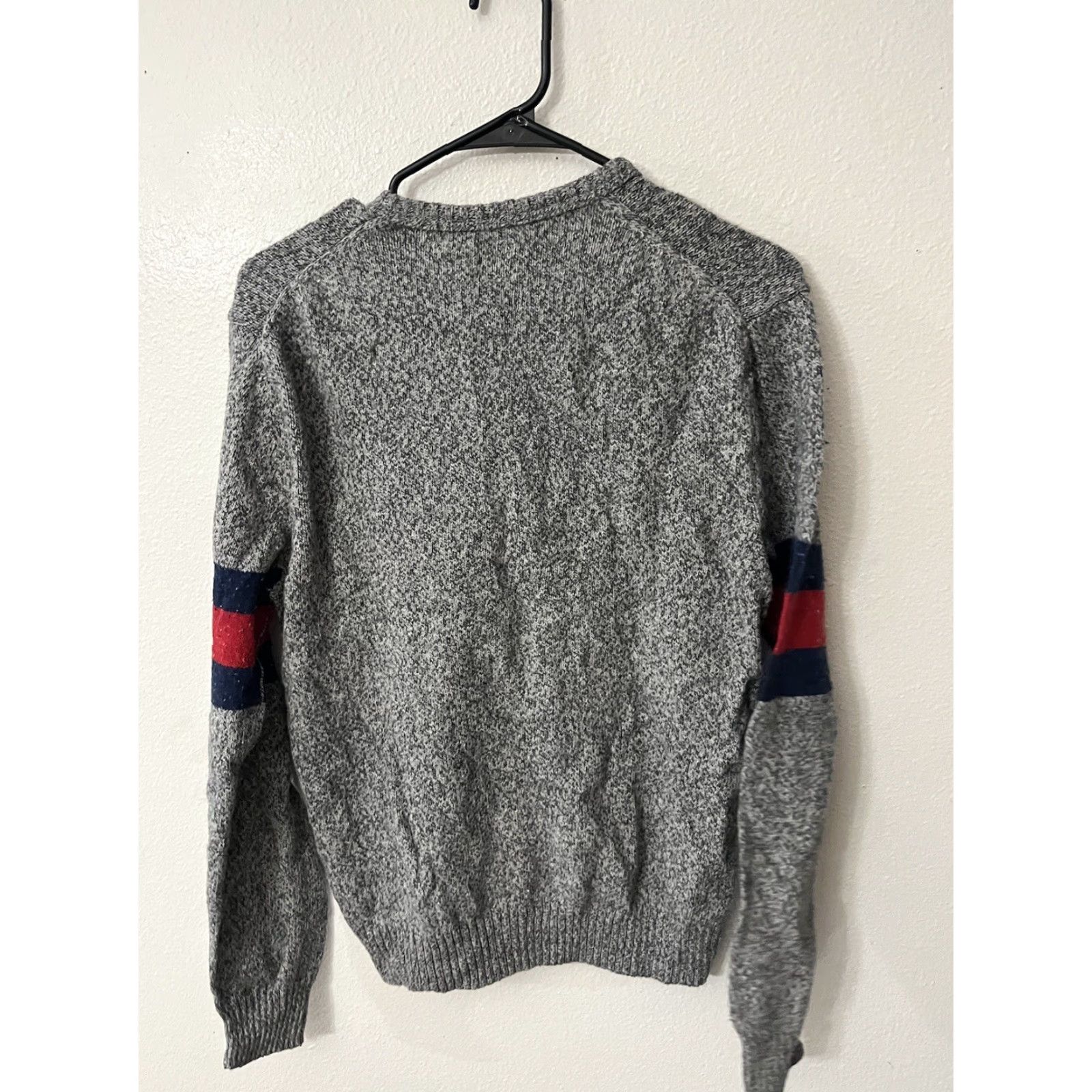 Gap Gap Sweater Mens Medium Charcoal Gray Cotton Wool Blend V-Neck Long Sleev Size US M / EU 48-50 / 2 - 2 Thumbnail