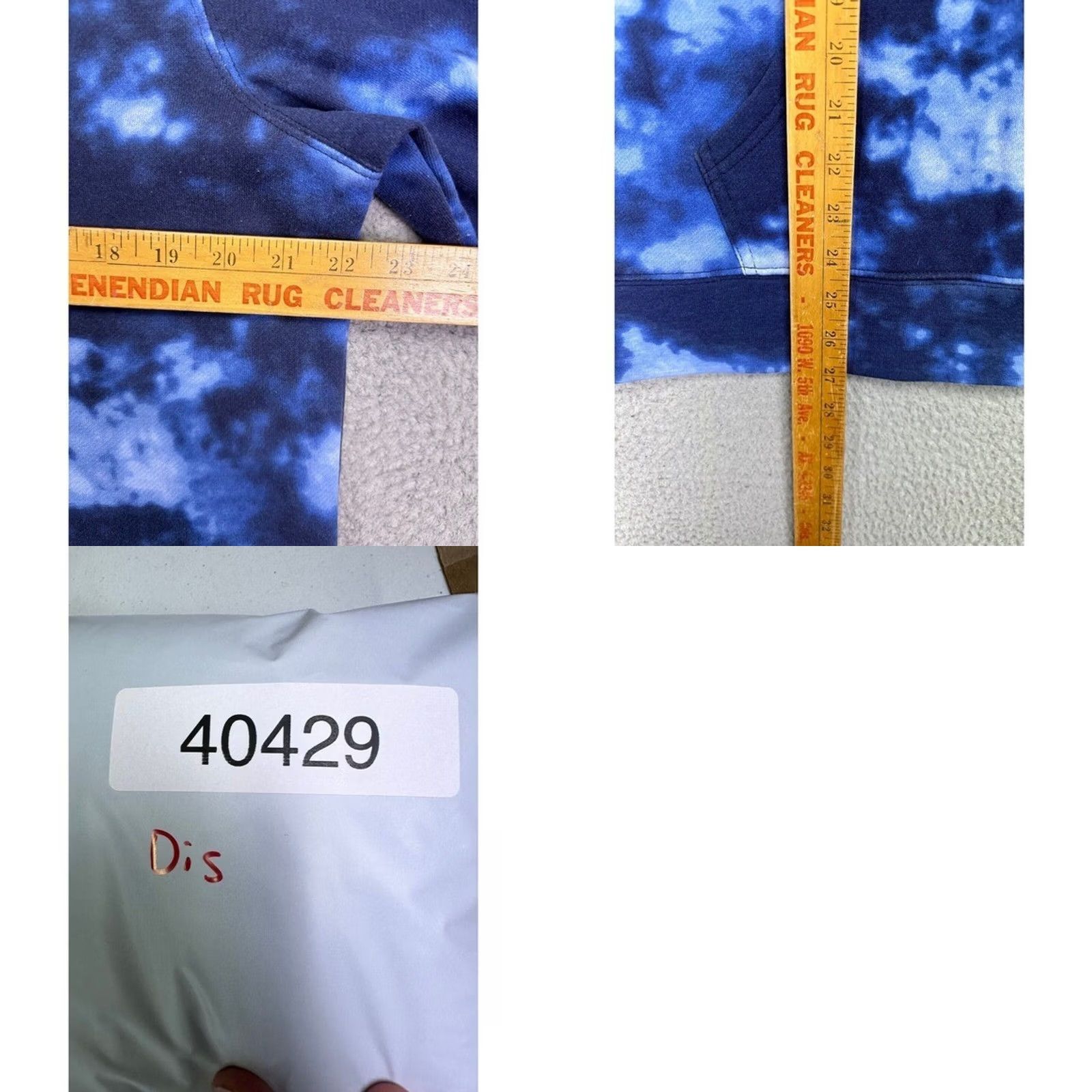Disney Disney Mickey Mouse Hoodie Sweatshirt Tie-Dye Blue Unisex Large Pullover Sweatshirt Hoodie Size US L / EU 52-54 / 3 - 8 Thumbnail