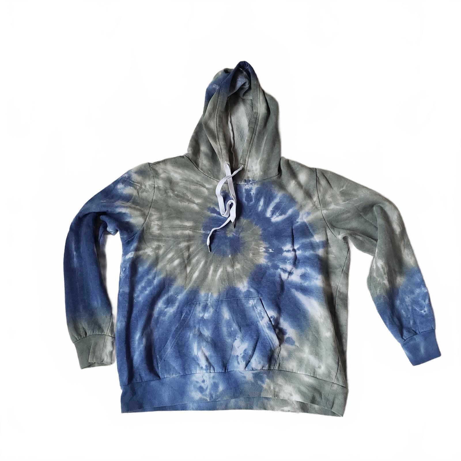 rue21 Cute Rue 21 Trendy Tie-Dye Hoodie - Blue & Green Swirl Size XL / US 12-14 / IT 48-50 - 1 Thumbnail