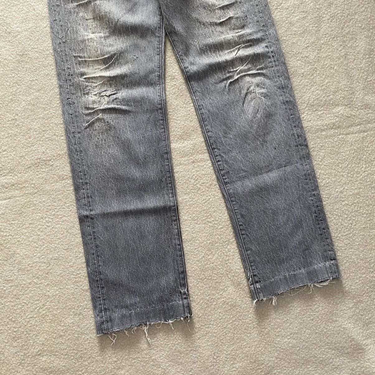 Levi's × Vintage Vintage 80's Levis 501 Herringbone Distressed Denim w29 Size US 29 - 3 Thumbnail