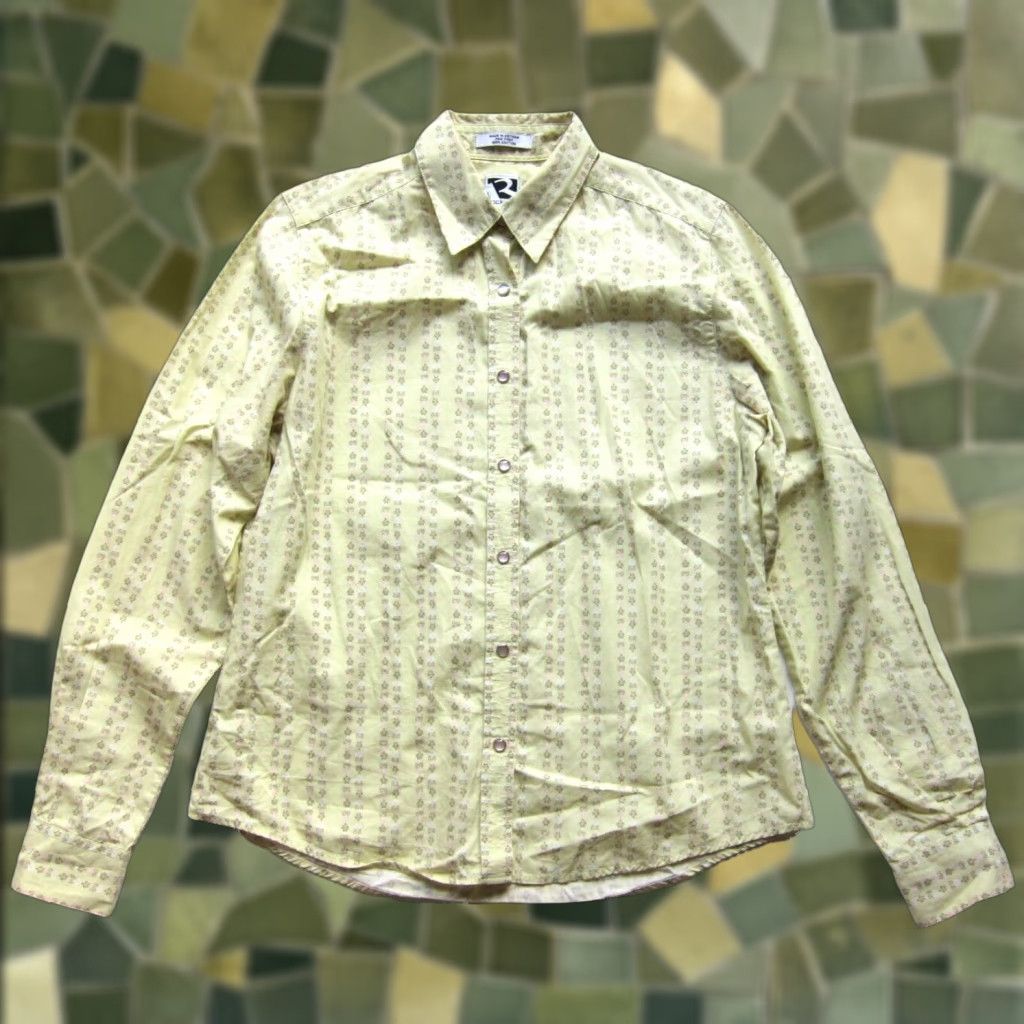 Vintage Rockies 100% Cotton Yellow Floral Long Sleeve Western Shirt M Size M / US 6-8 / IT 42-44 - 1 Thumbnail
