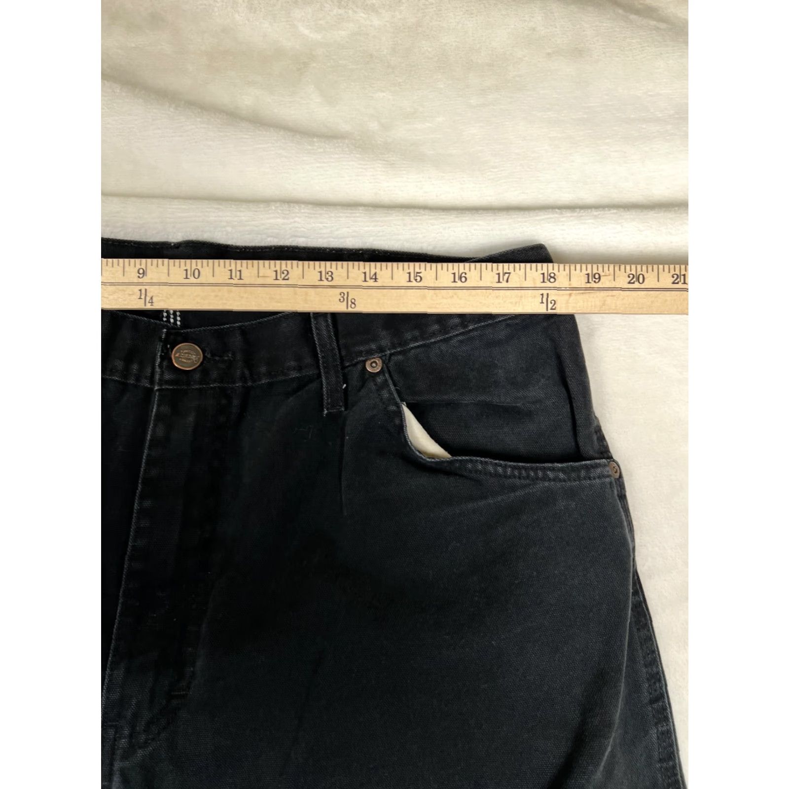 Dickies VINTAGE Dickies Double Knee Canvas Pants Mens 36x32 Black Straight Work Utility READ Size US 36 / EU 52 - 4 Thumbnail