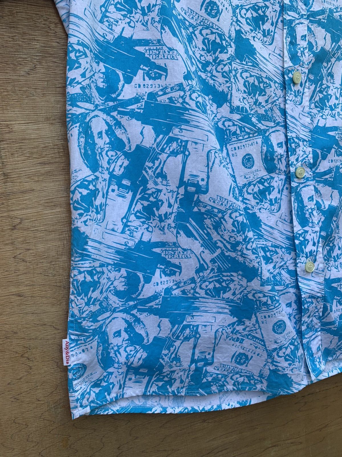 Art Comes First Full Print Dollar Notes Button Ups Shirt by Ally&Dia Size US XL / EU 56 / 4 - 11 Thumbnail