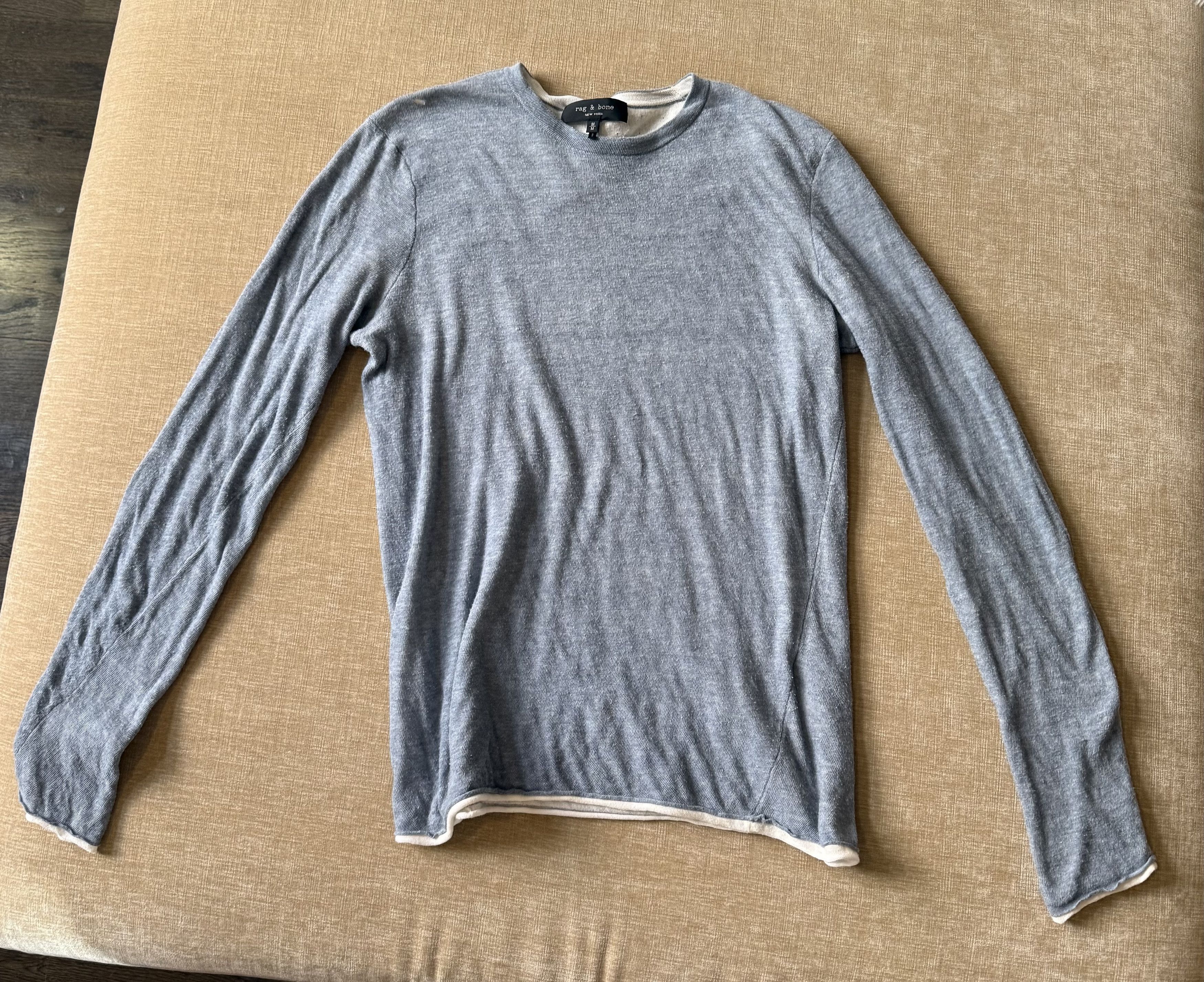 Rag & Bone Blue Rag & Bone Long Sleve Shirt Size US M / EU 48-50 / 2 - 3 Thumbnail