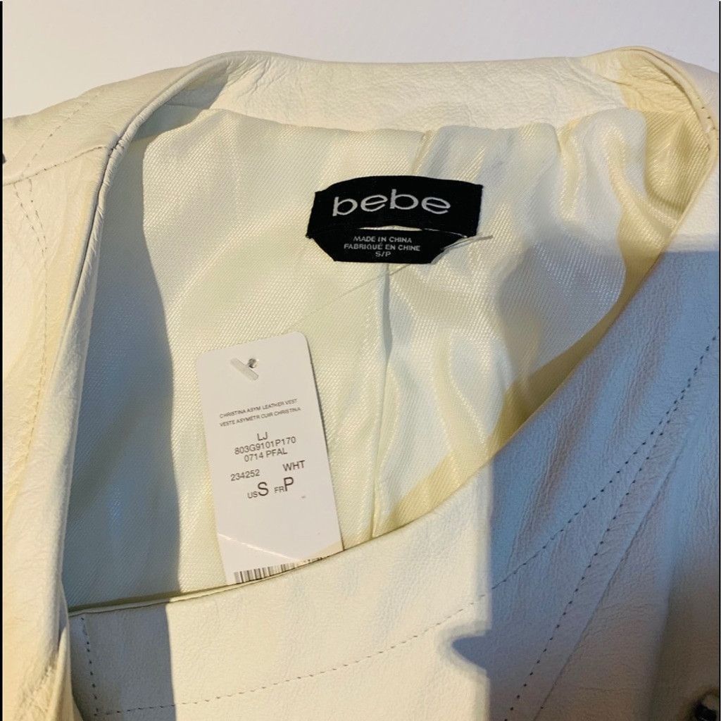 Bebe Bebe BN Genuine leather beige vest S Size S / US 4 / IT 40 - 5 Thumbnail