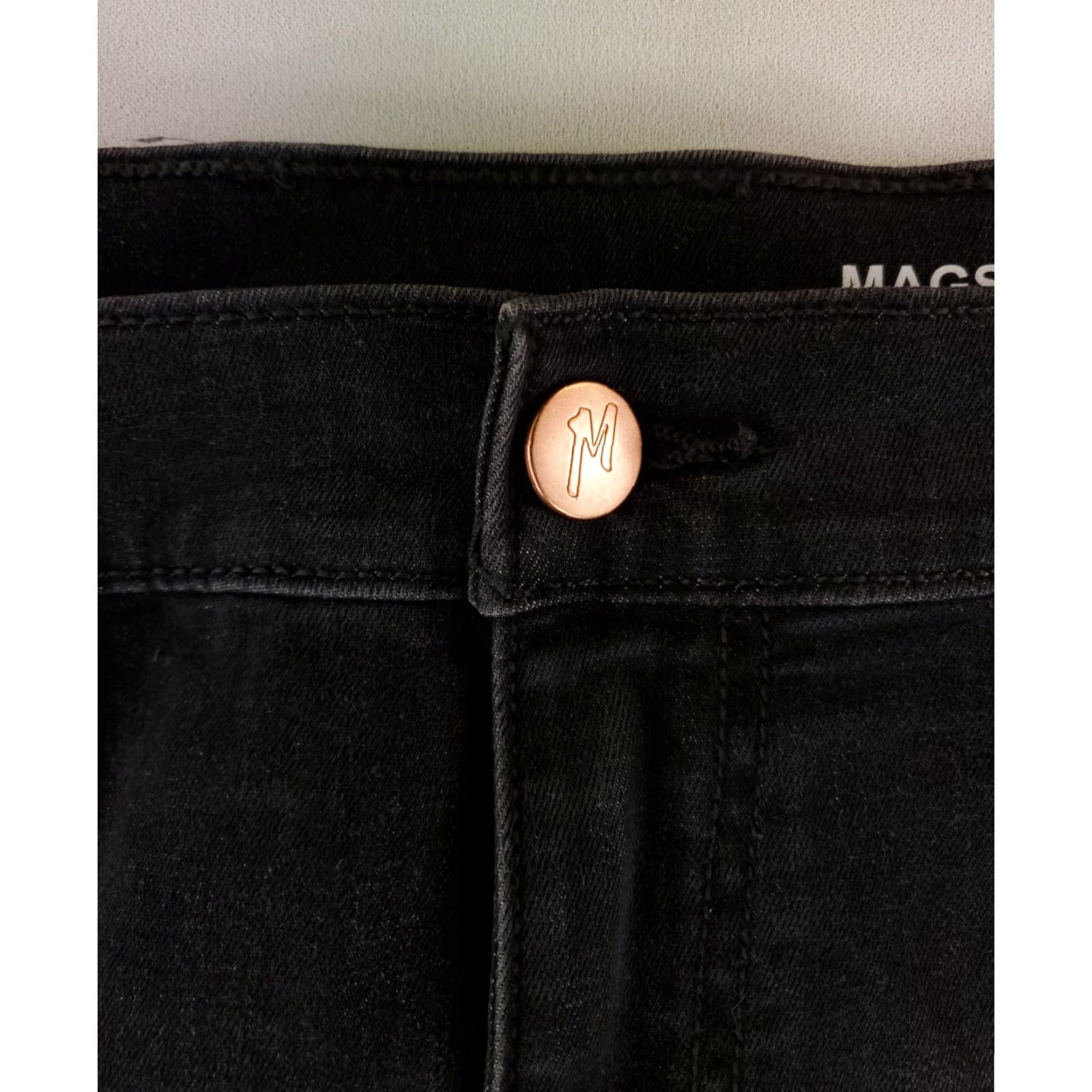 Vintage Mugsy Jeans Mags Stretch Black Mens 36x32 Inseam 32 Straight Jeans Regular Size 36 Men Black Size US 36 / EU 52 - 2 Thumbnail