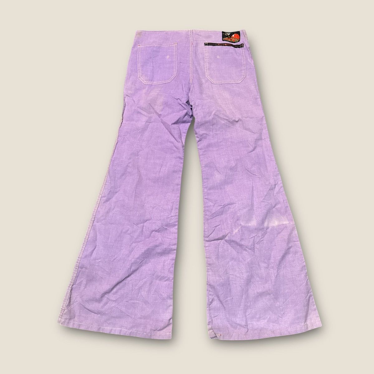 Vintage VINTAGE 60/70’s CORN POPPER CHAMBRAY PANTS Size 30" / US 8 / IT 44 - 8 Thumbnail