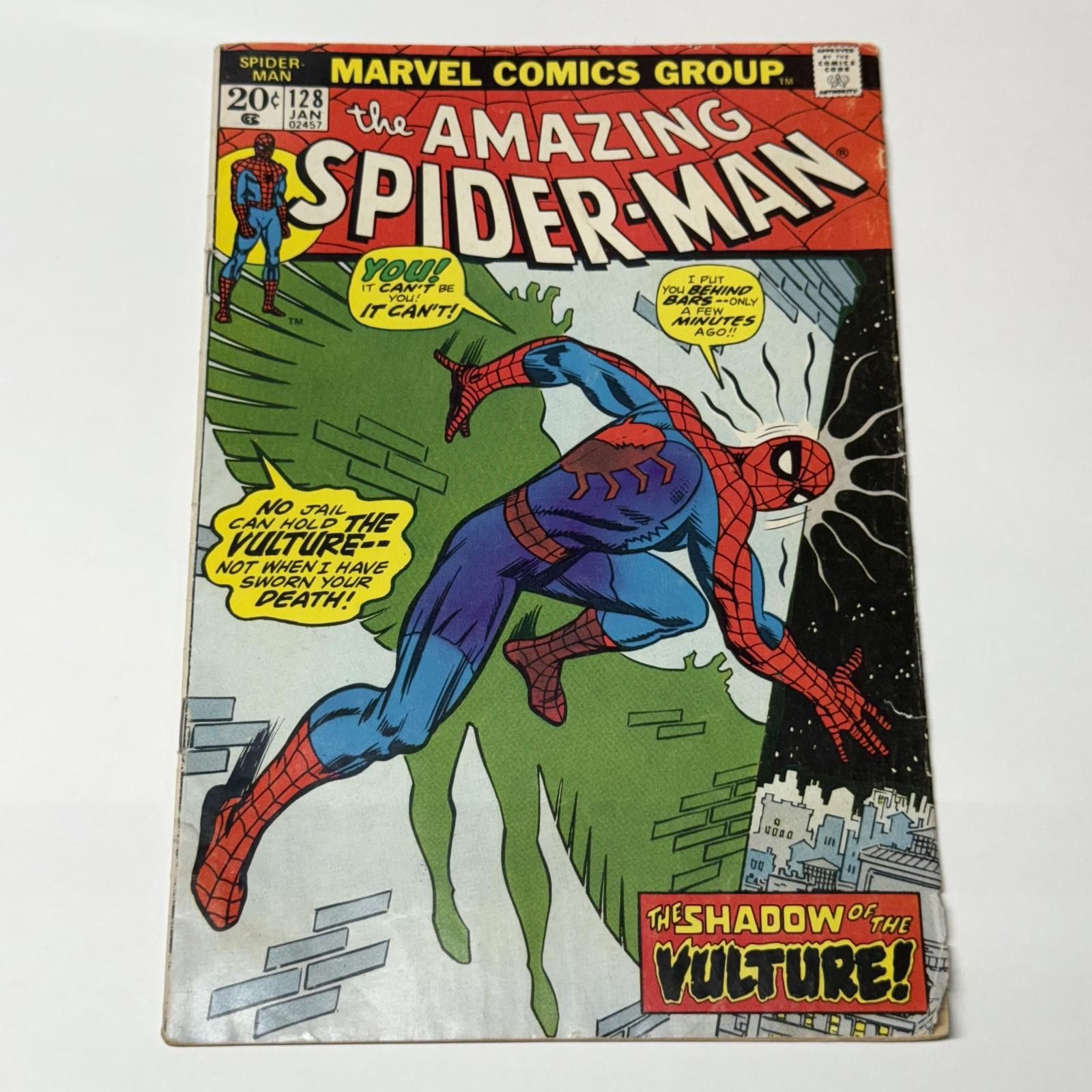 Marvel Comics VTG MARVEL The Amazing Spider-Man #128 JAN 1974 VULTURE VF+ Size ONE SIZE - 2 Thumbnail