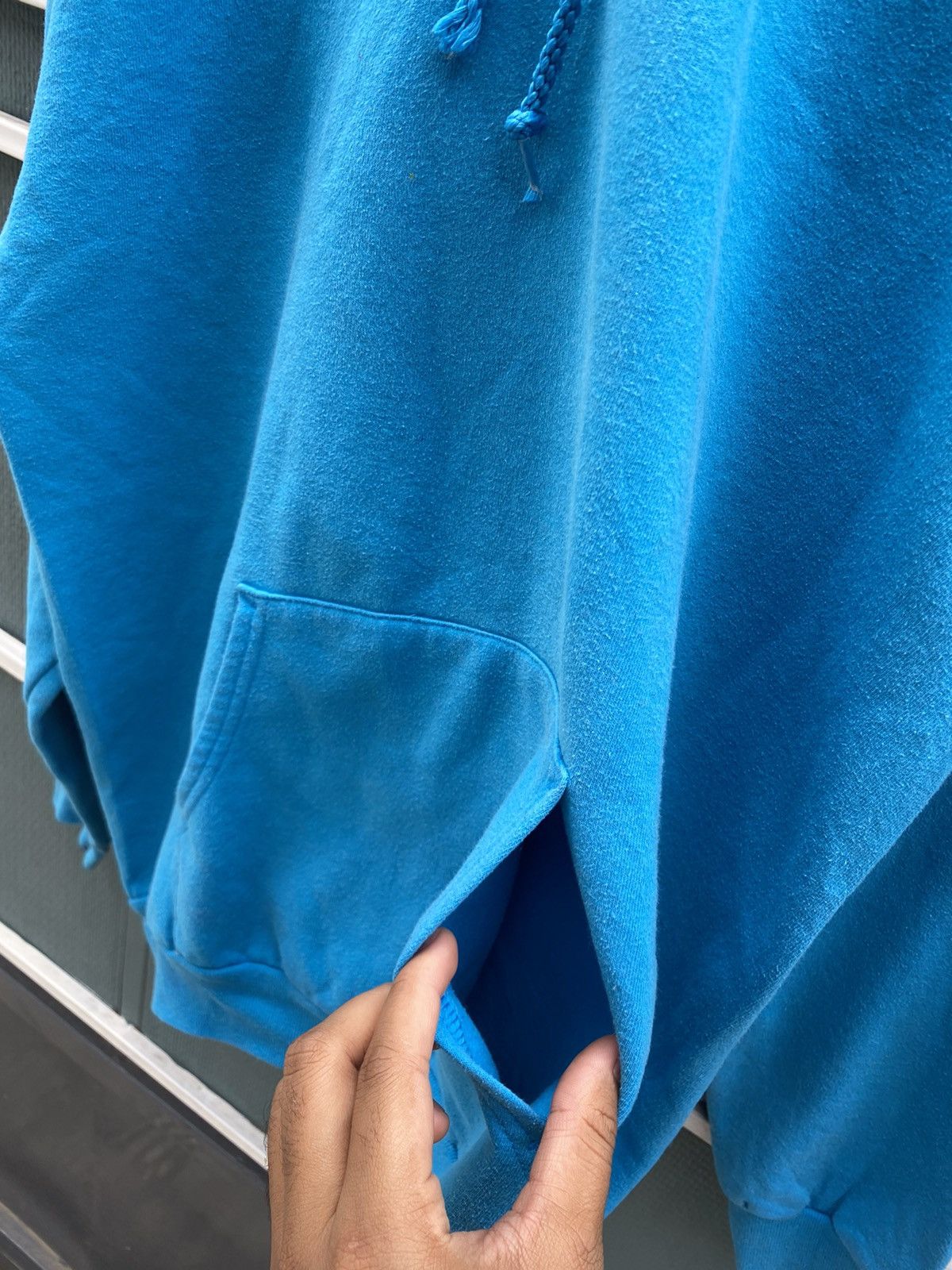 Vintage Vintage blank hoodie blue port & company Size US M / EU 48-50 / 2 - 5 Thumbnail