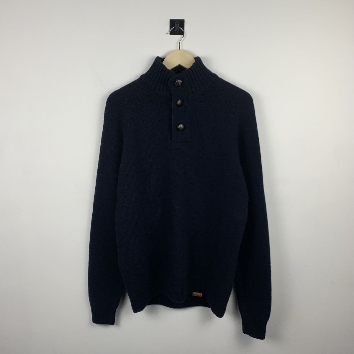 Barbour Men’s Barbour Wool Knit Sweater Buttons Up Size M Size US M / EU 48-50 / 2 - 1 Thumbnail